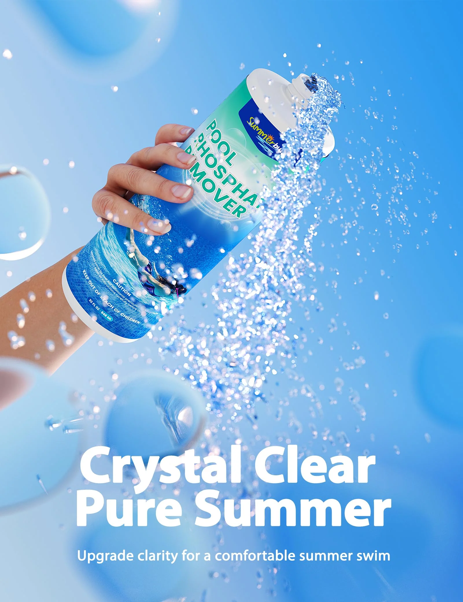 SUMMERBUDDY Pool Phosphate Remover,Advanced Phosphate Removal Pool Formula-Perfect for Swimming Pool Treatment to Make Your Pool Phosphate Free - Image 3
