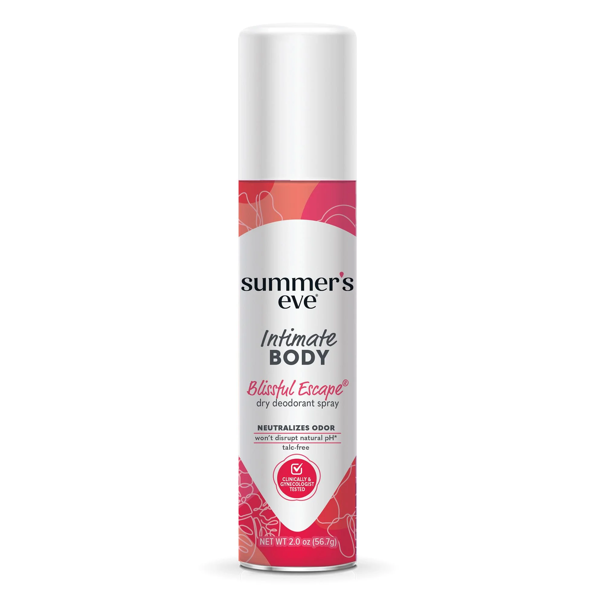 Summer's Eve Daily Refreshing Feminine Spray, Blissful Escape, Daily Body Spray for Women, Feminine Care that Neutralizes & Reduces Body Odor, Gynecologist-Tested, 2 oz