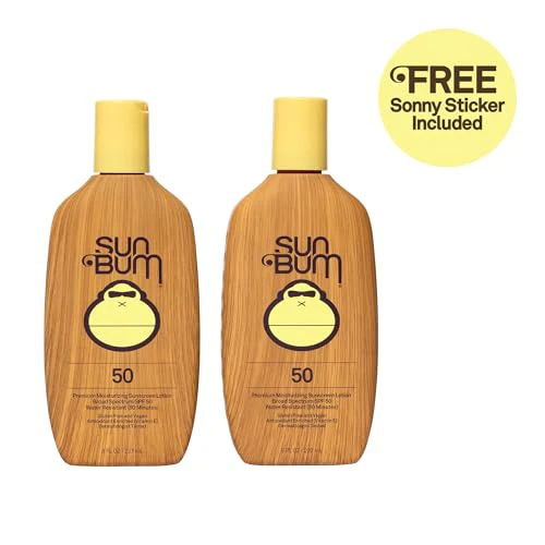 Sun Bum Original Spf 50 Sunscreen Lotion with Sonny Sticker Vegan and Hawaii 104 Act Compliant (Octinoxate & Oxybenzone Free) Broad Spectrum Moisturizing UVA/UVB Sunscreen With Vitamin E 8 oz 2 Pack - Image 7