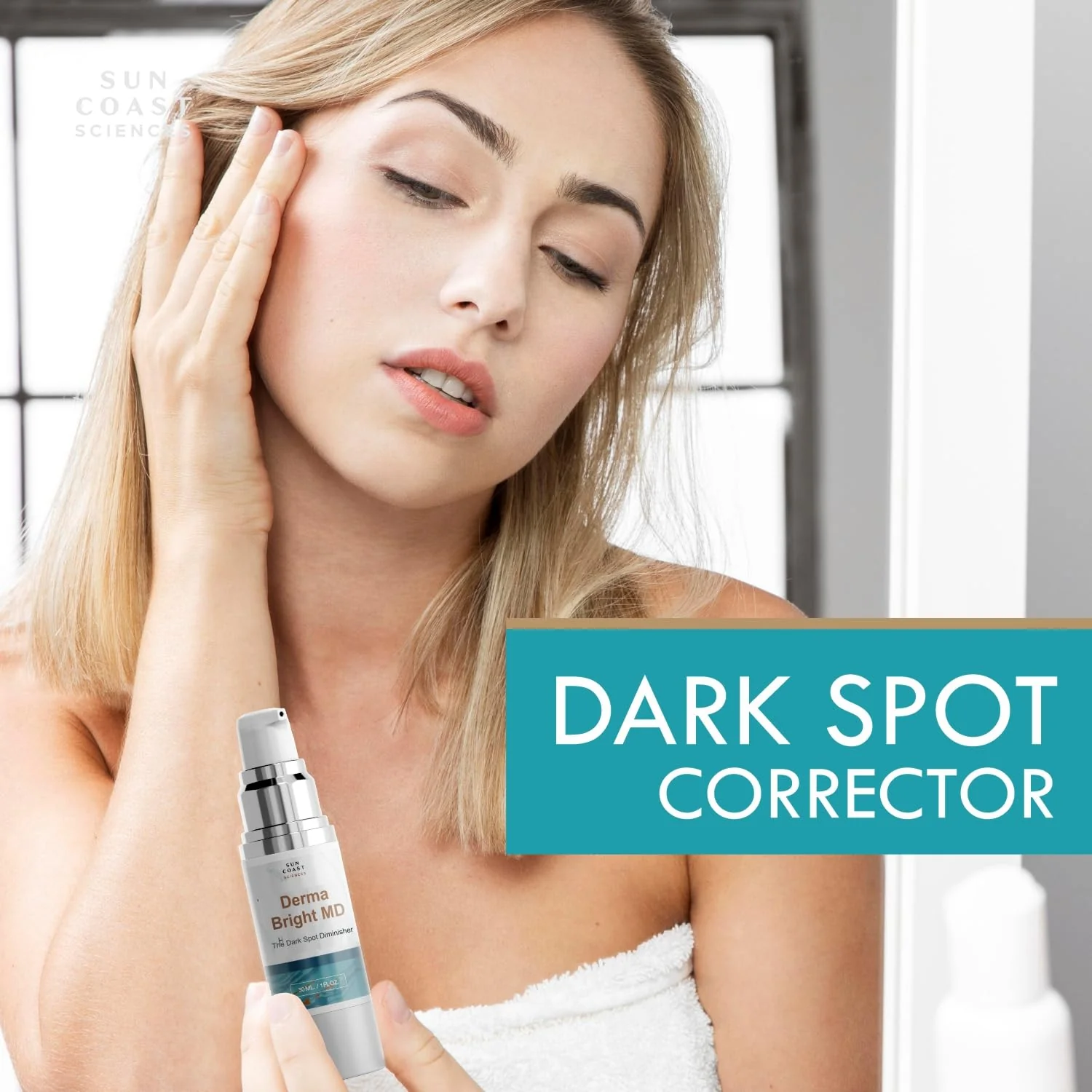 Sun Coast Sciences Derma Bright MD - Dark Spot Diminisher with Vitamin C & Hyaluronic Acid - Brightening Face Serum for Uneven Skin Tone and Age Spots - 1 Fl Oz (Pack of 1) - Image 6