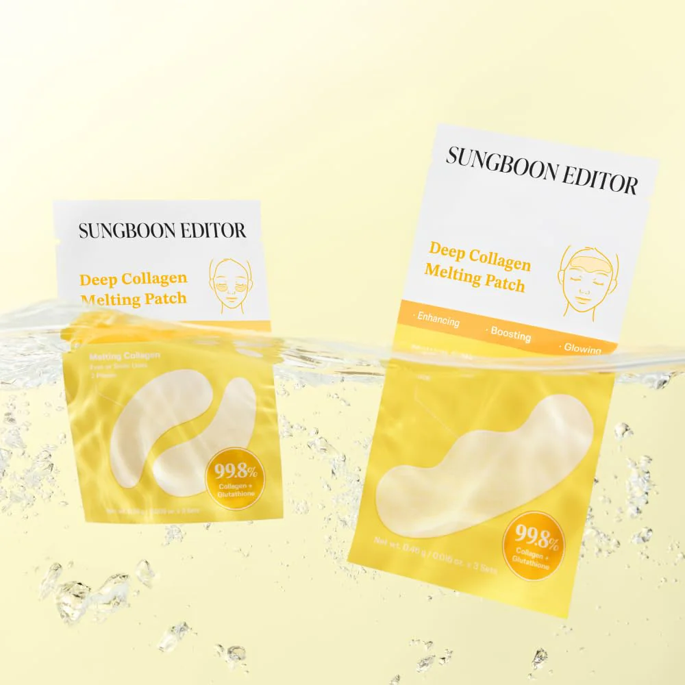 SUNGBOON EDITOR Deep Collagen Melting Patch | Collagen & Glutathione, Hydrating Patch, Firm-Looking Skin for Fine Line Care, Spot Care, Collagen Patches, Eye Area Care Patch, Korean Skincare,1.13 oz - Image 5