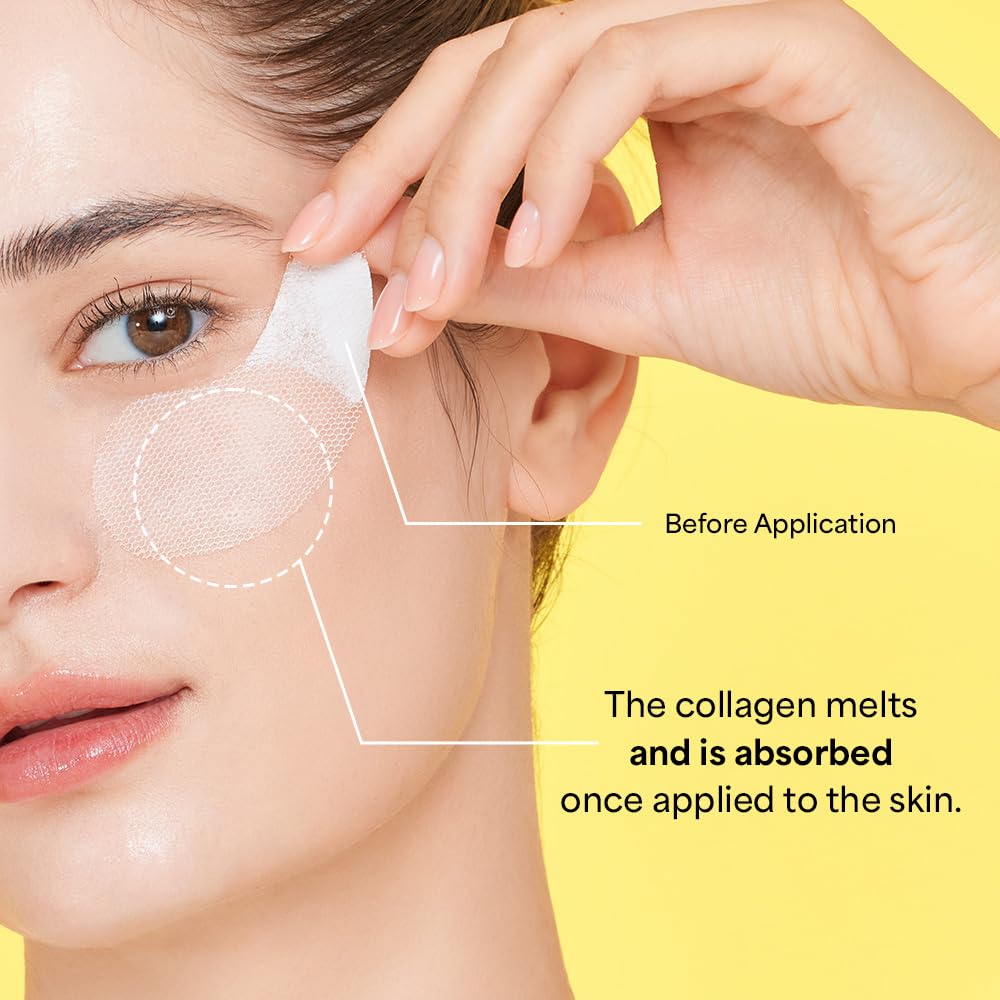 SUNGBOON EDITOR Deep Collagen Melting Patch | Collagen & Glutathione, Hydrating Patch, Firm-Looking Skin for Fine Line Care, Spot Care, Collagen Patches, Eye Area Care Patch, Korean Skincare,1.13 oz - Image 6