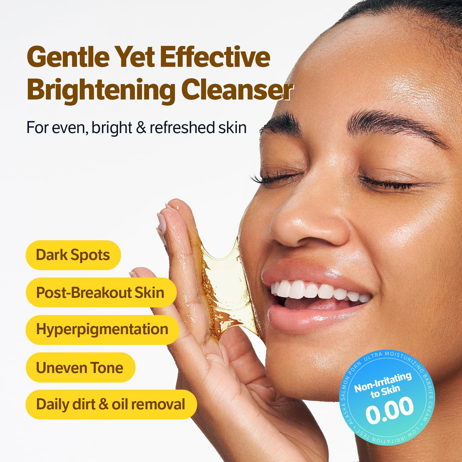 SUNGBOON EDITOR Kojic Turmeric Capsule Brightening Cleanser for Uneven Spots, Acne-prone Skin & Blackhead | Low pH Gentle Gel Face Wash | Kojic Acid & Niacinamide | Korean Skincare - Image 9