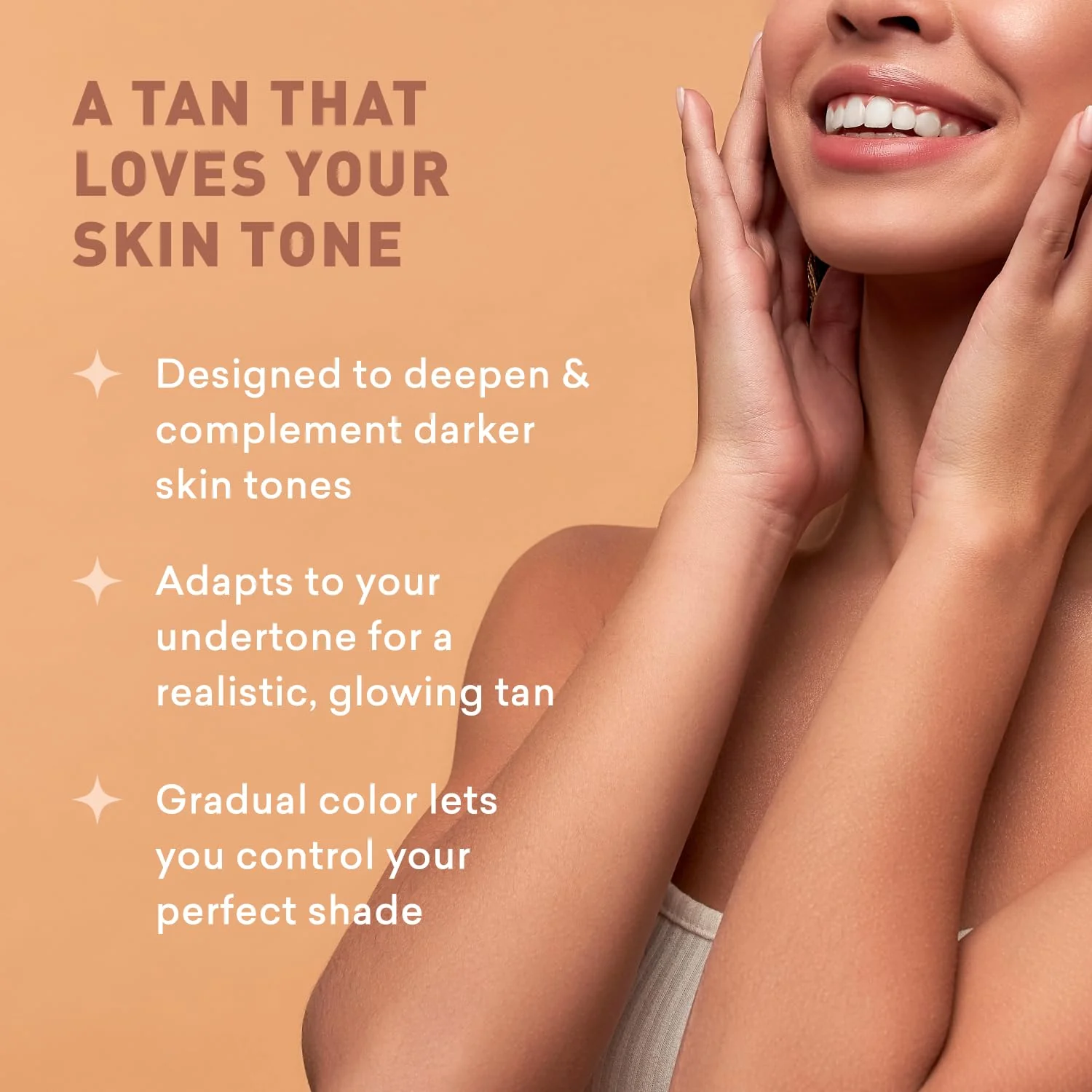 Sunless Tanning Lotion Dark Tones | Indoor Self-Tanner | Dark Tanning | Body Tanning Lotion | Sun Kiss Glow | Self-Tanning Lotion with Bronzer | Just Nutritive | 8 Oz - Image 5