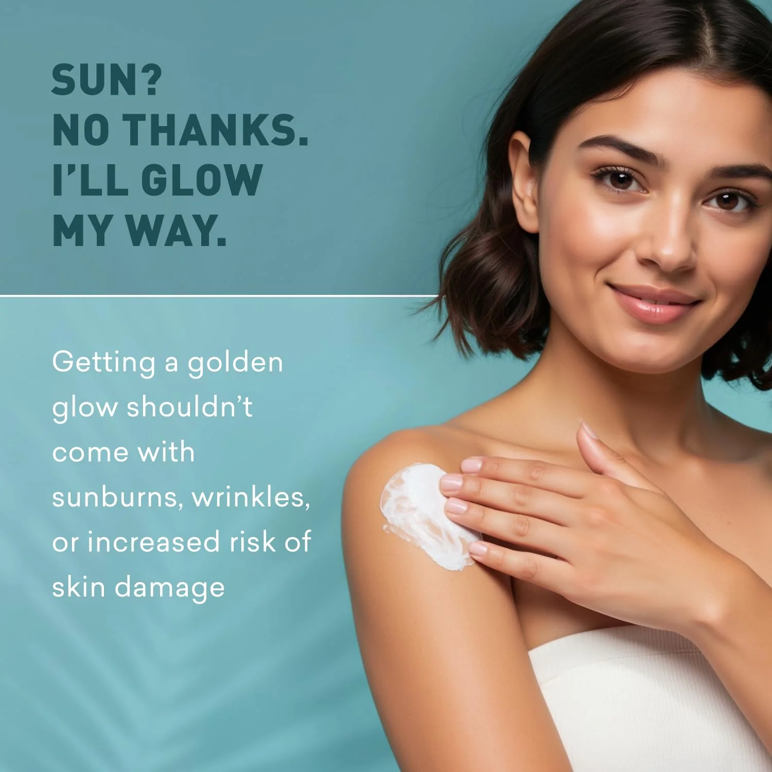 Sunless Tanning Lotion Dark Tones | Indoor Self-Tanner | Dark Tanning | Body Tanning Lotion | Sun Kiss Glow | Self-Tanning Lotion with Bronzer | Just Nutritive | 8 Oz - Image 7