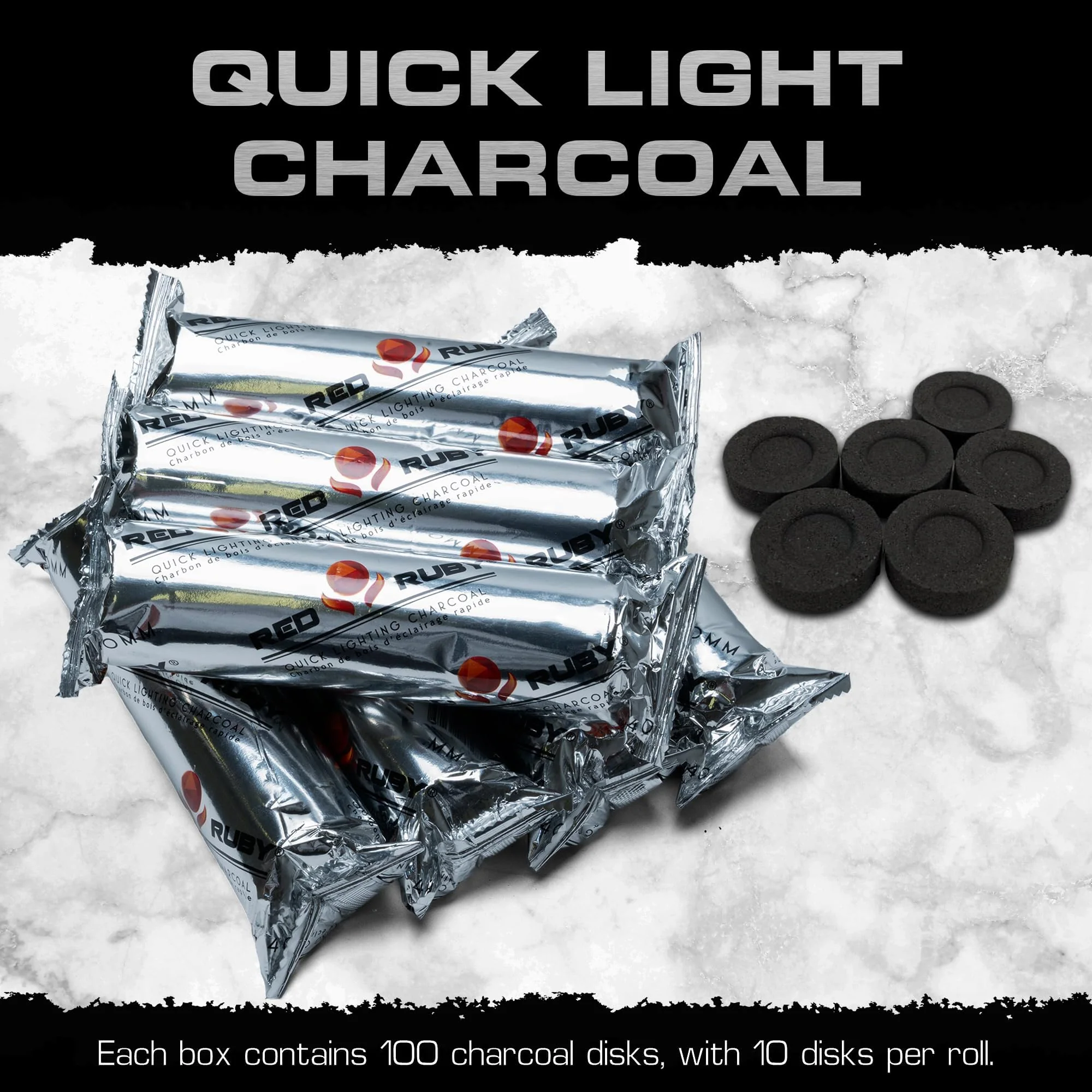 Sunlight Charcoal Instant Light Coals – Incense Coal Disks – Coal Tablets – Charcoal Disks – 200 Coals – 33 mm Quick Light Briquettes – Slow Burn/Low Smoke - Image 7