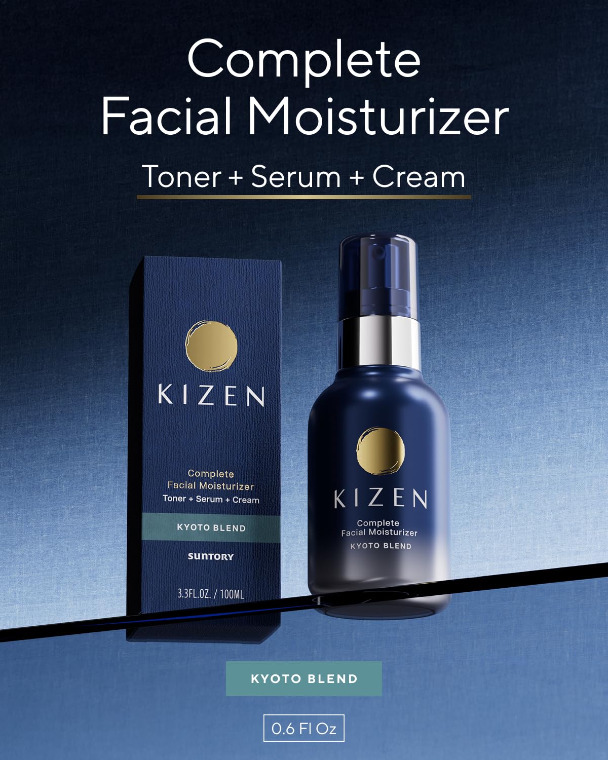 SUNTORY WELLNESS All-in-One | Face Moisturizer for Men | Anti Aging Face Cream for Men with Oak Extract | Anti Wrinkle Cream & Facial Moisturizer (Kyoto Blend, 0.68 fl oz / 20ml) - Image 7