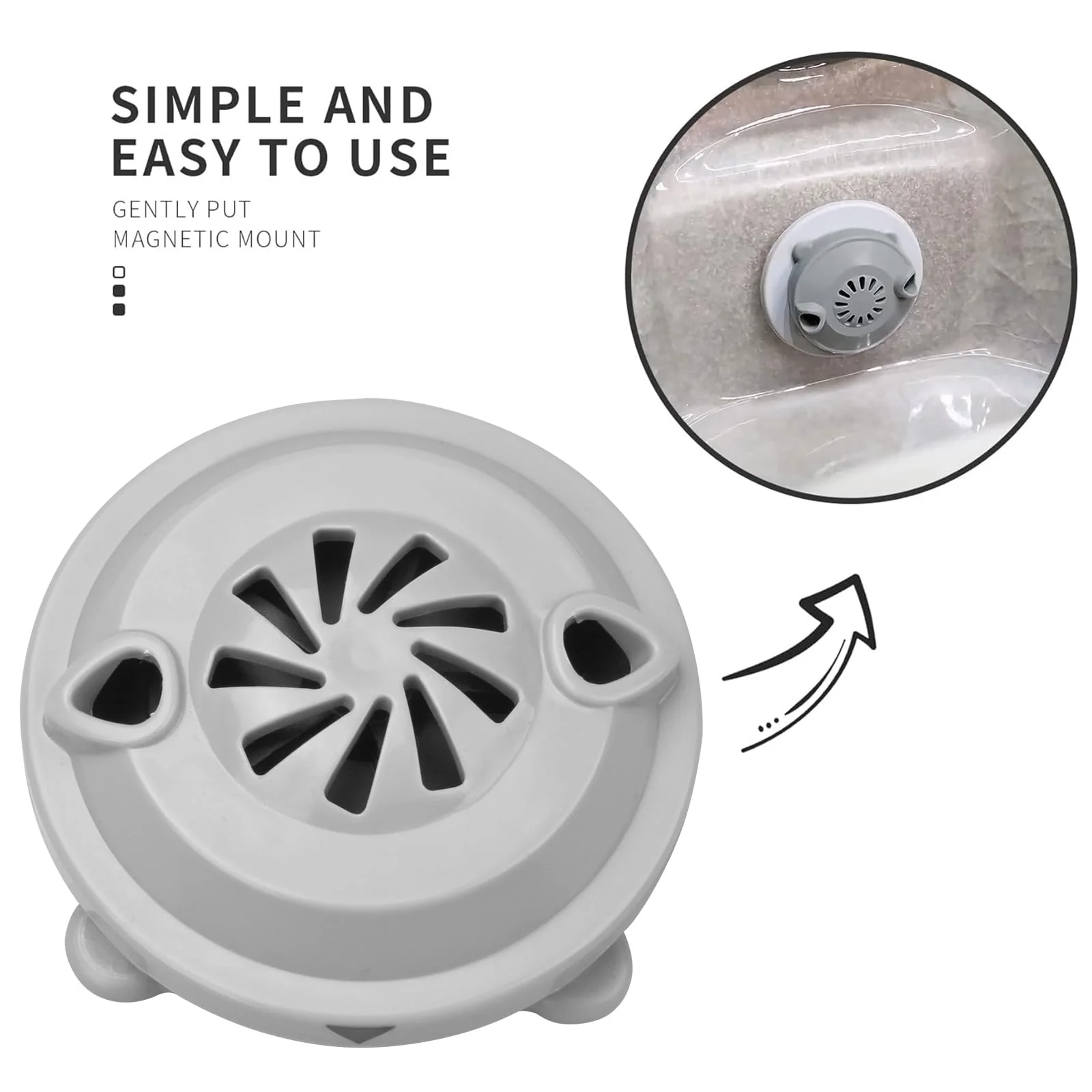 superbobi Pedicure SPA Chair Part Magnetic Head (4 pin) for Jet Motor - Image 4