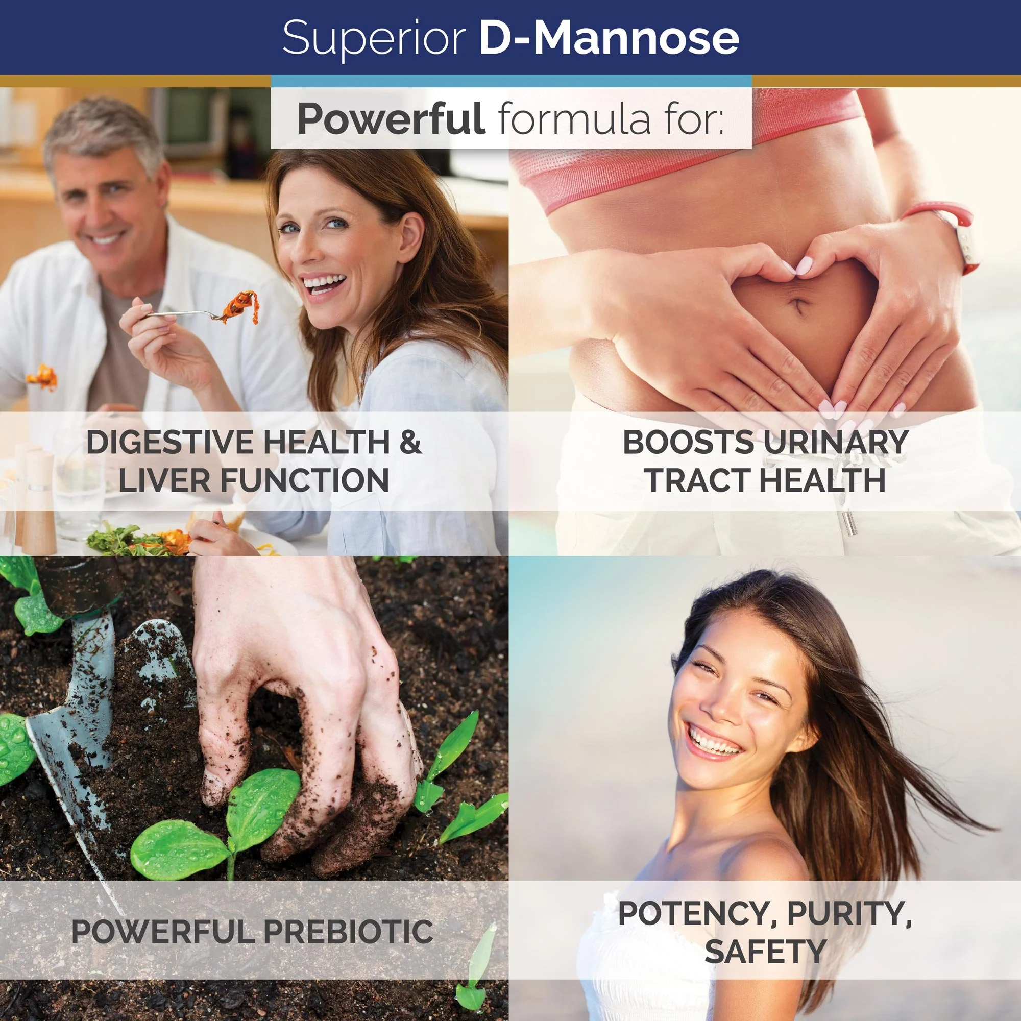 Superior Labs D-Mannose 500 mg, Pure Non-GMO Optimal Absorption Prebiotic, Urinary Tract, Bladder & Kidney UTI Support, Digestive & Liver Health Aid, IC Relief for Women & Men, 120 Veg Caps - Image 6