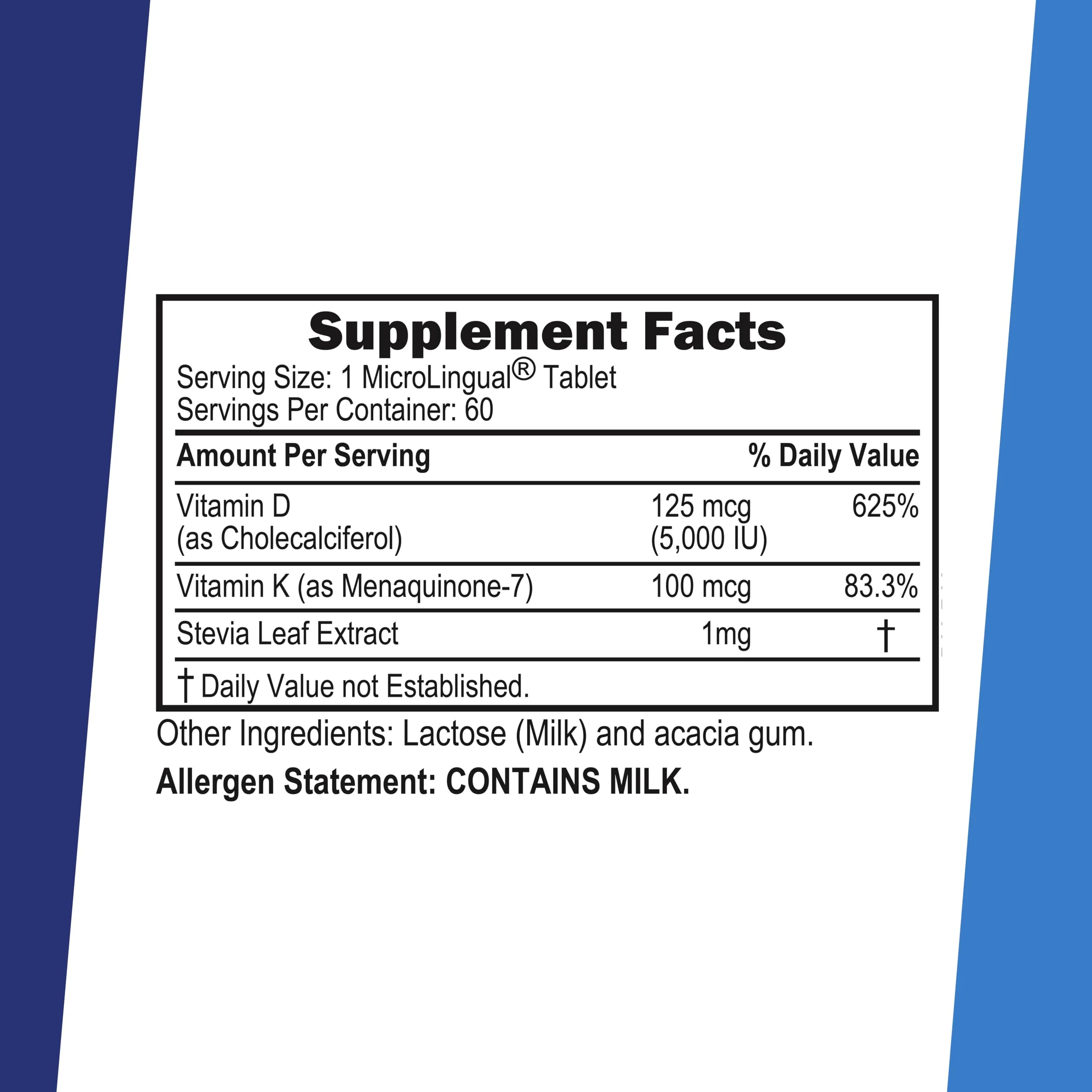Superior Source K2 (MK-7) 100 mcg, with D3 (5,000 IU) Supplement, Quick Dissolve MicroLingual Tablets, 60 Count, Strengthen Bones, Cardiovascular & Immune System Support, Non-GMO - Image 10