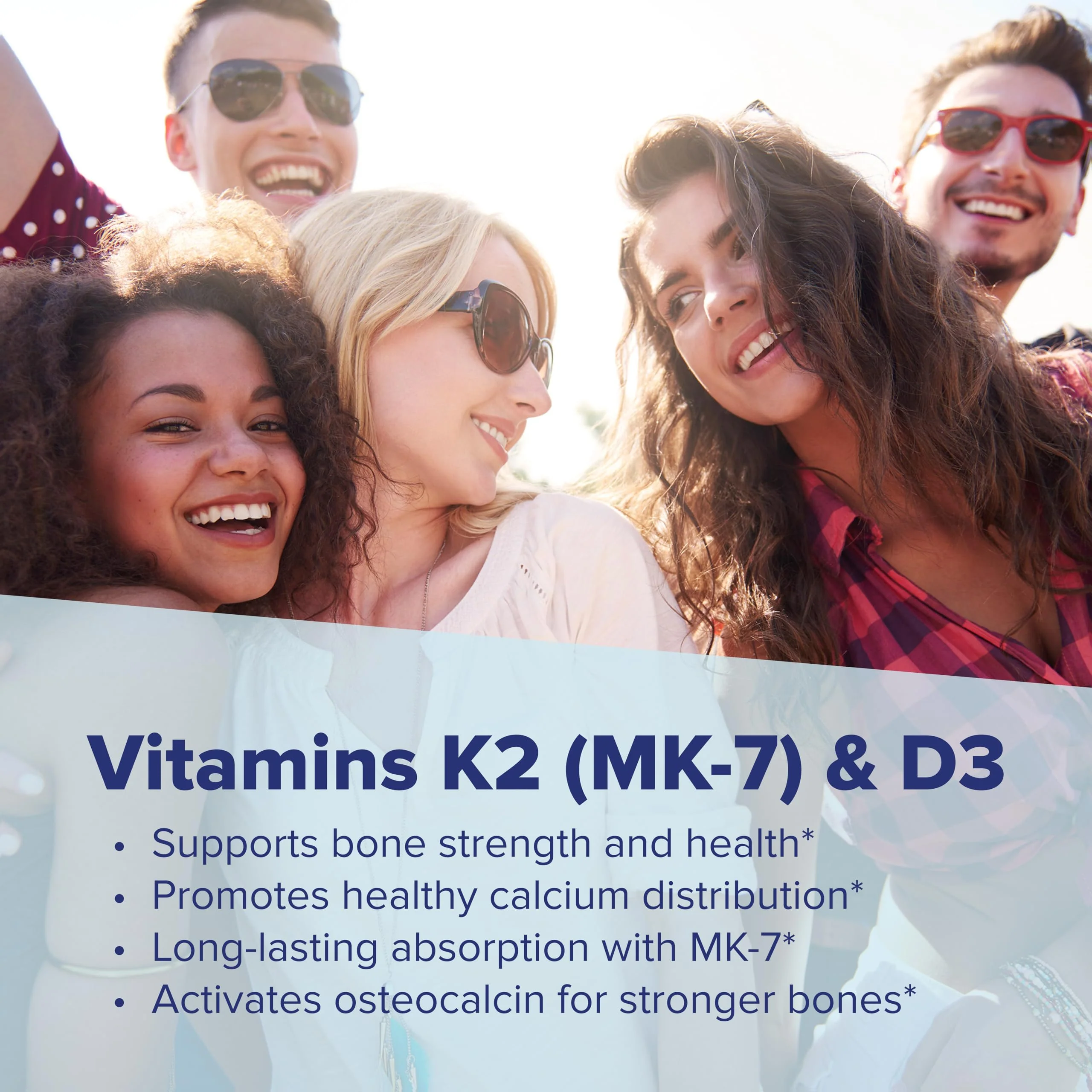 Superior Source K2 (MK-7) 100 mcg, with D3 (5,000 IU) Supplement, Quick Dissolve MicroLingual Tablets, 60 Count, Strengthen Bones, Cardiovascular & Immune System Support, Non-GMO - Image 6