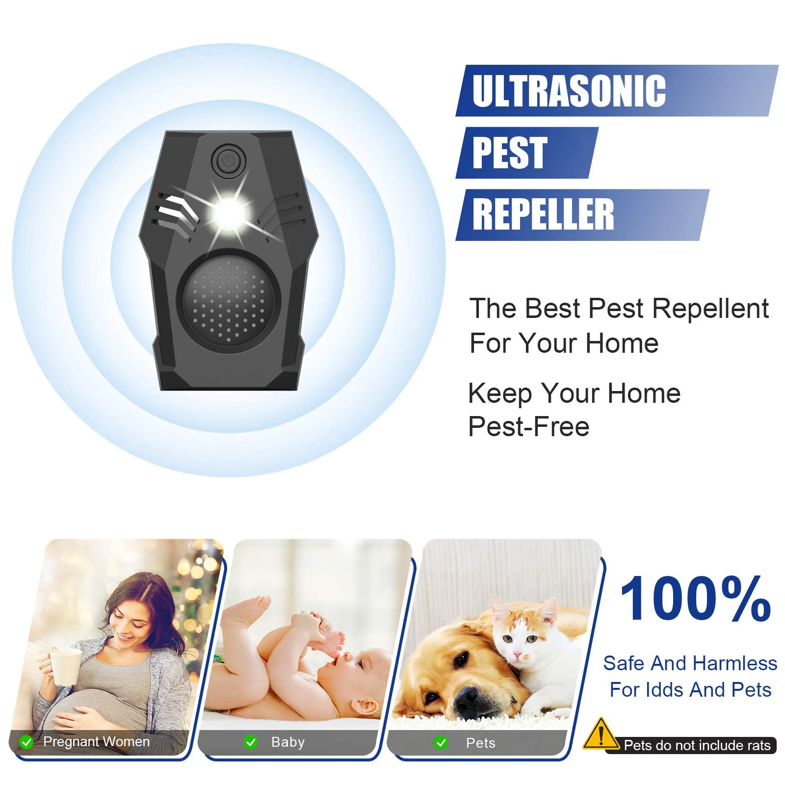 Superior Squirrel Repeller, Ultrasonic Squirrel Mouse Repellent Plug in, Electronic Rat Repeller, Repel Rodents, Mice, Rats, Squirrels, Black - Image 7