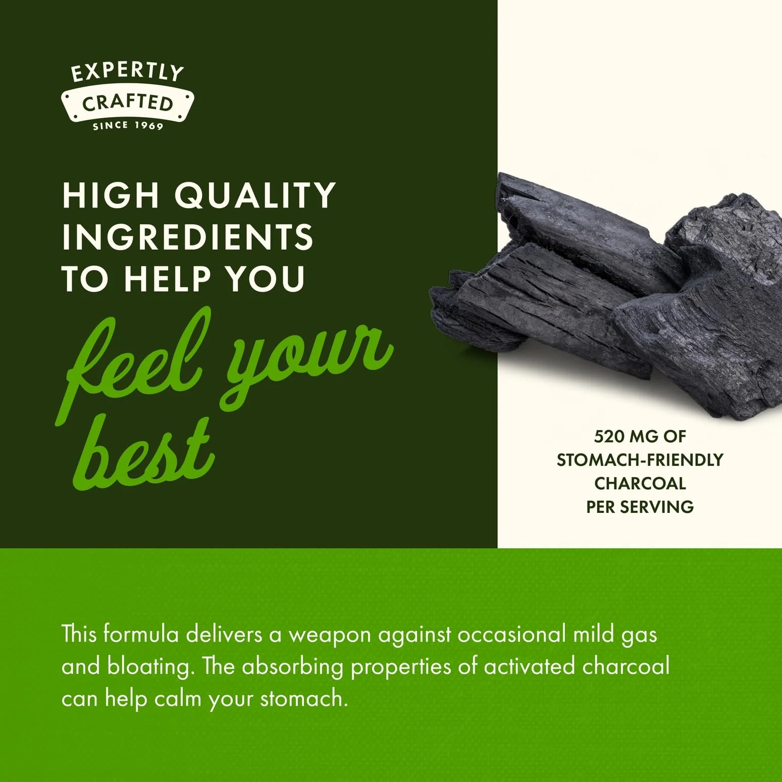 Swanson Activated Charcoal - Natural Supplement Supporting Healthy Absorption - Helps w/Bloating & Maintaining Bowel Regularity - (120 Capsules, 520mg per Serving) 2 Pack - Image 4