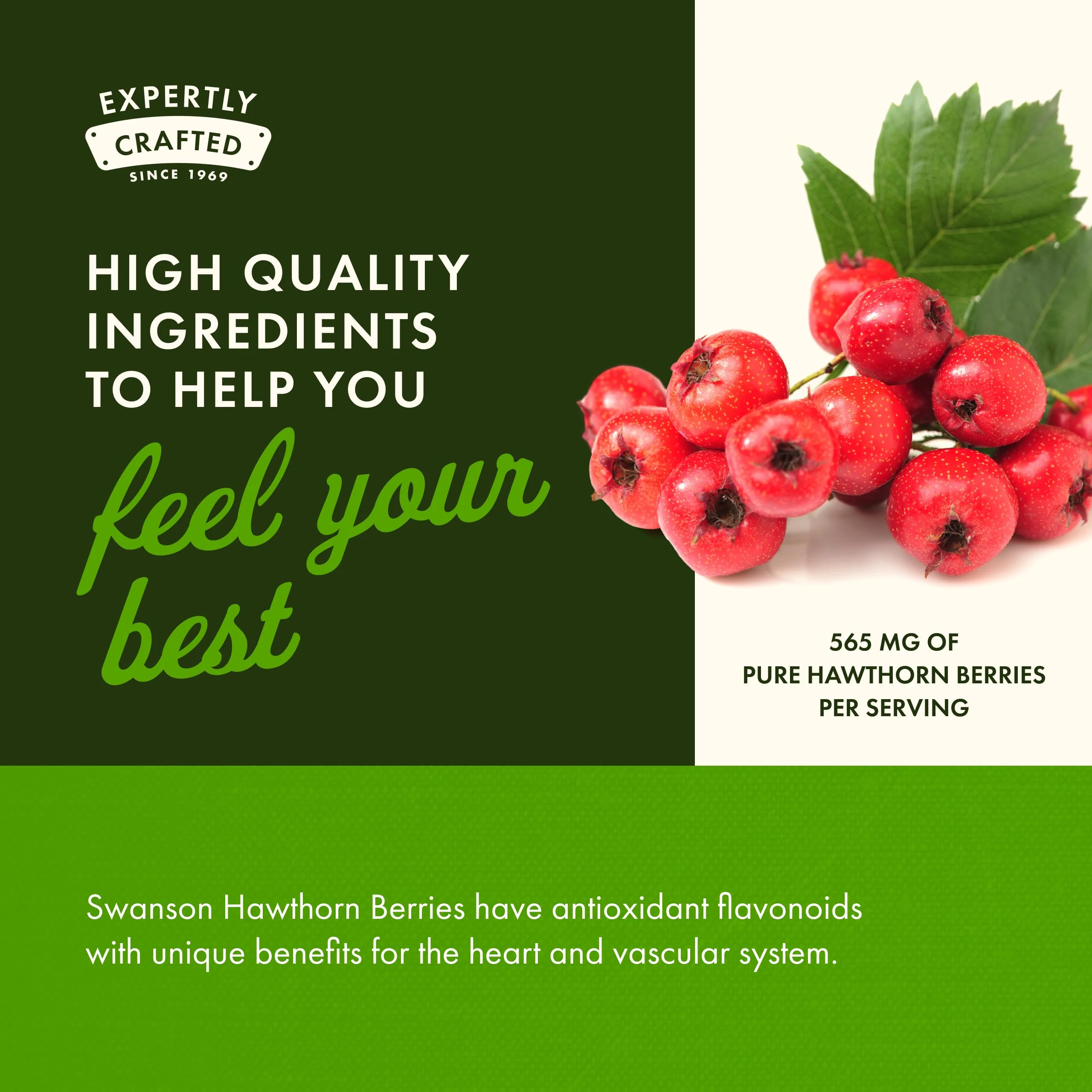 Swanson Hawthorn Berry Full Spectrum Circulation Support Supplement for Heart-Health-Conscious Adults with Antioxidant Flavonoids (250 Capsules, 565 mg Each) - Image 4