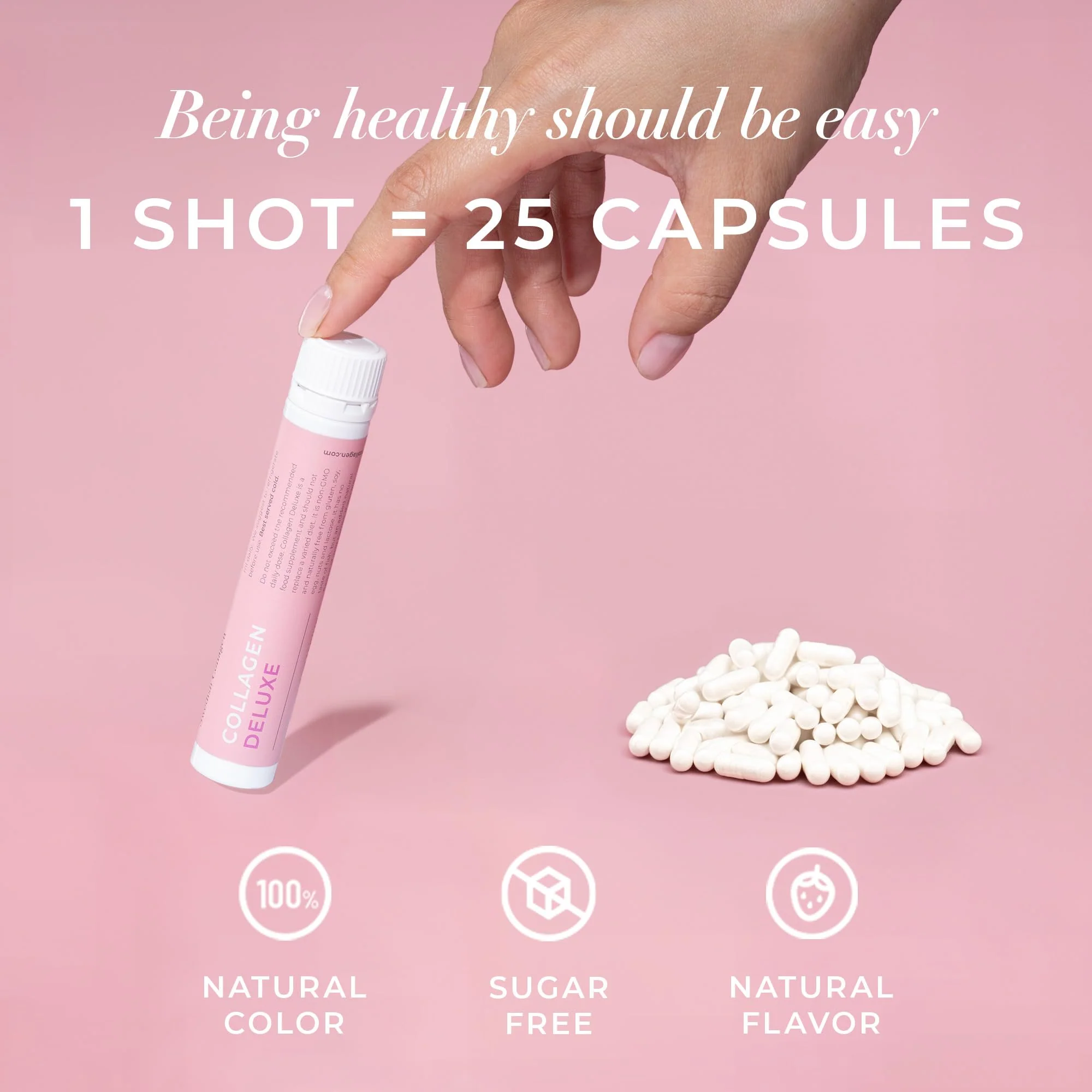 Swedish Collagen Deluxe | 12,500 mg Hydrolysed Marine Collagen Liquid Supplement - 30 x 25 ml Daily Shots | Hyaluronic Acid, Biotin and Vitamin C for Healthy Hair, Skin, Nails and Joints | Sugar-Free - Image 7