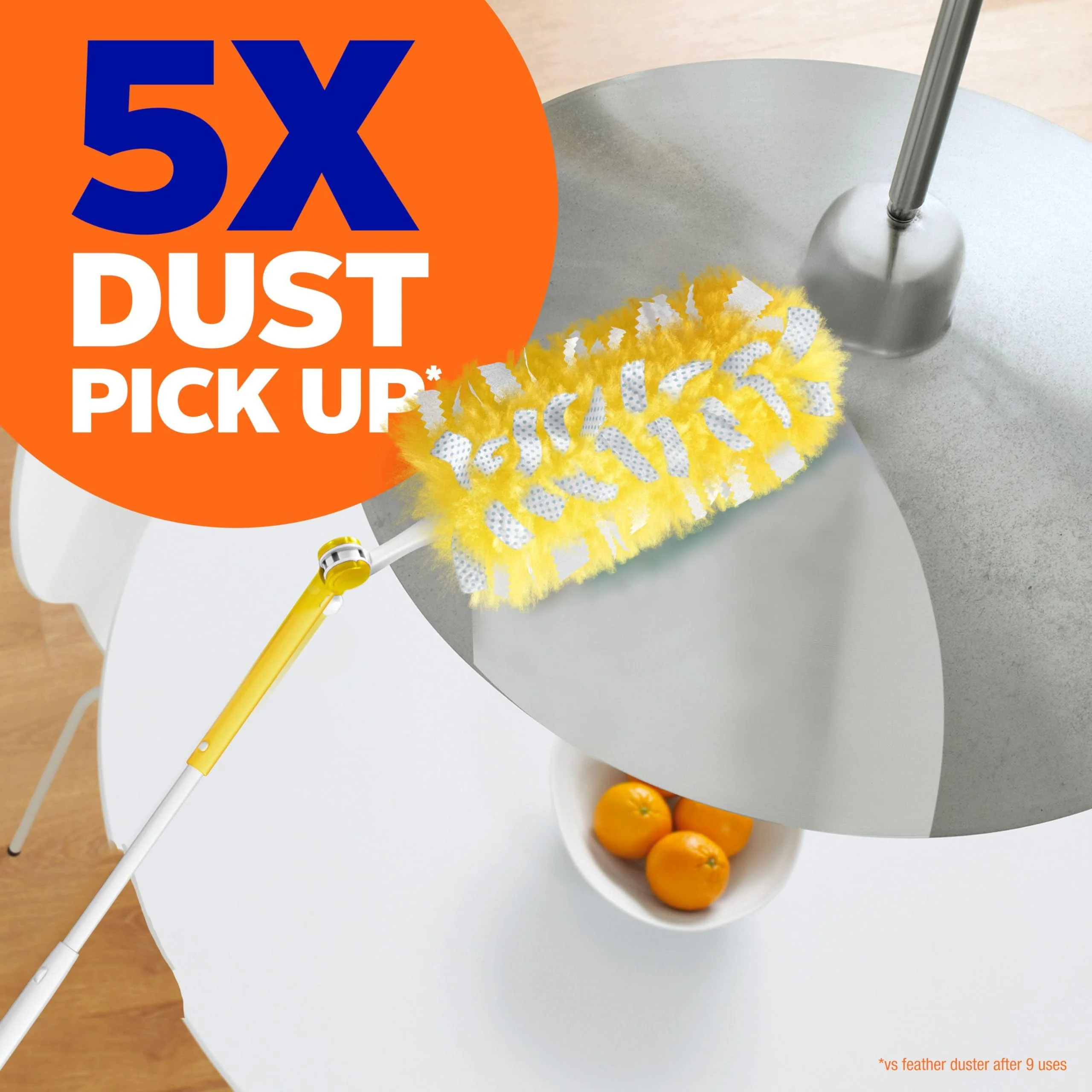 Swiffer Duster Kit with 3 ft Extendable Handle, Heavy Duty Dusting Starter Kit with 12 Refills, for Ceiling Fans, Vents and Hard to Reach Places - Image 15