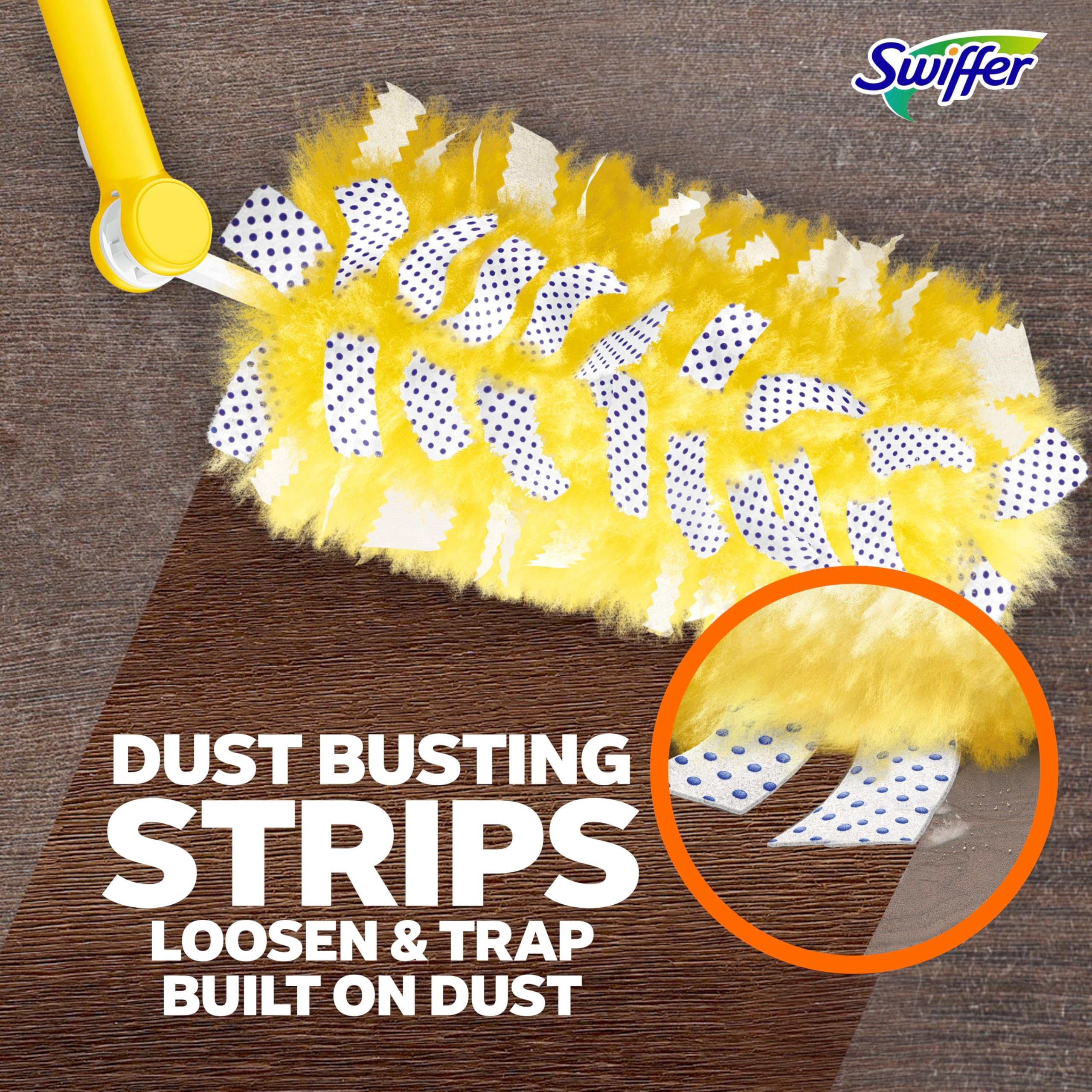 Swiffer Duster Kit with 3 ft Extendable Handle, Heavy Duty Dusting Starter Kit with 3 Refills, for Ceiling Fans, Vents and Hard to Reach Places - Image 7