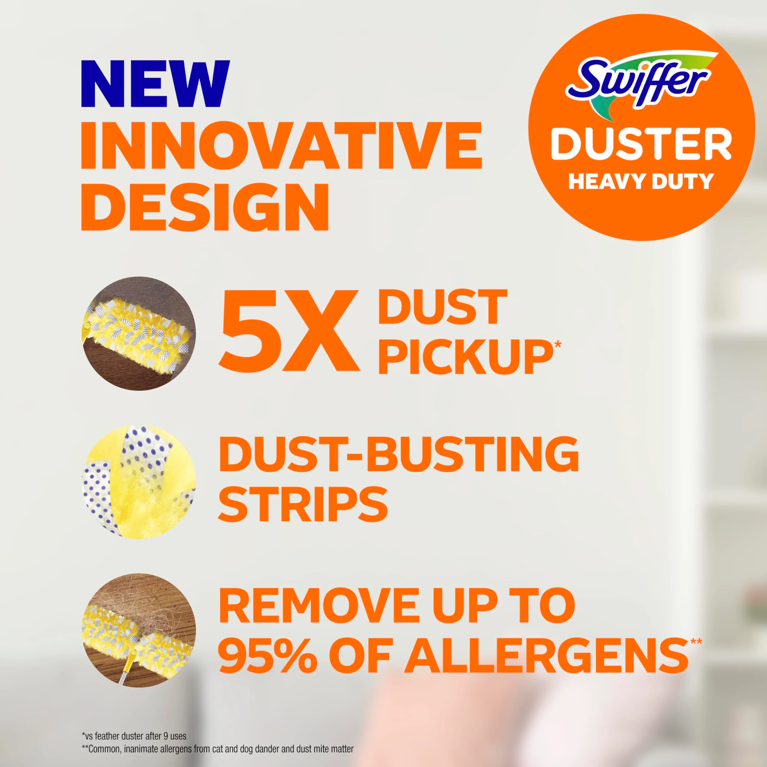 Swiffer Duster Kit with 6 ft Super Extendable Handle, Heavy Duty Starter Kit with 8 Refills - Image 13