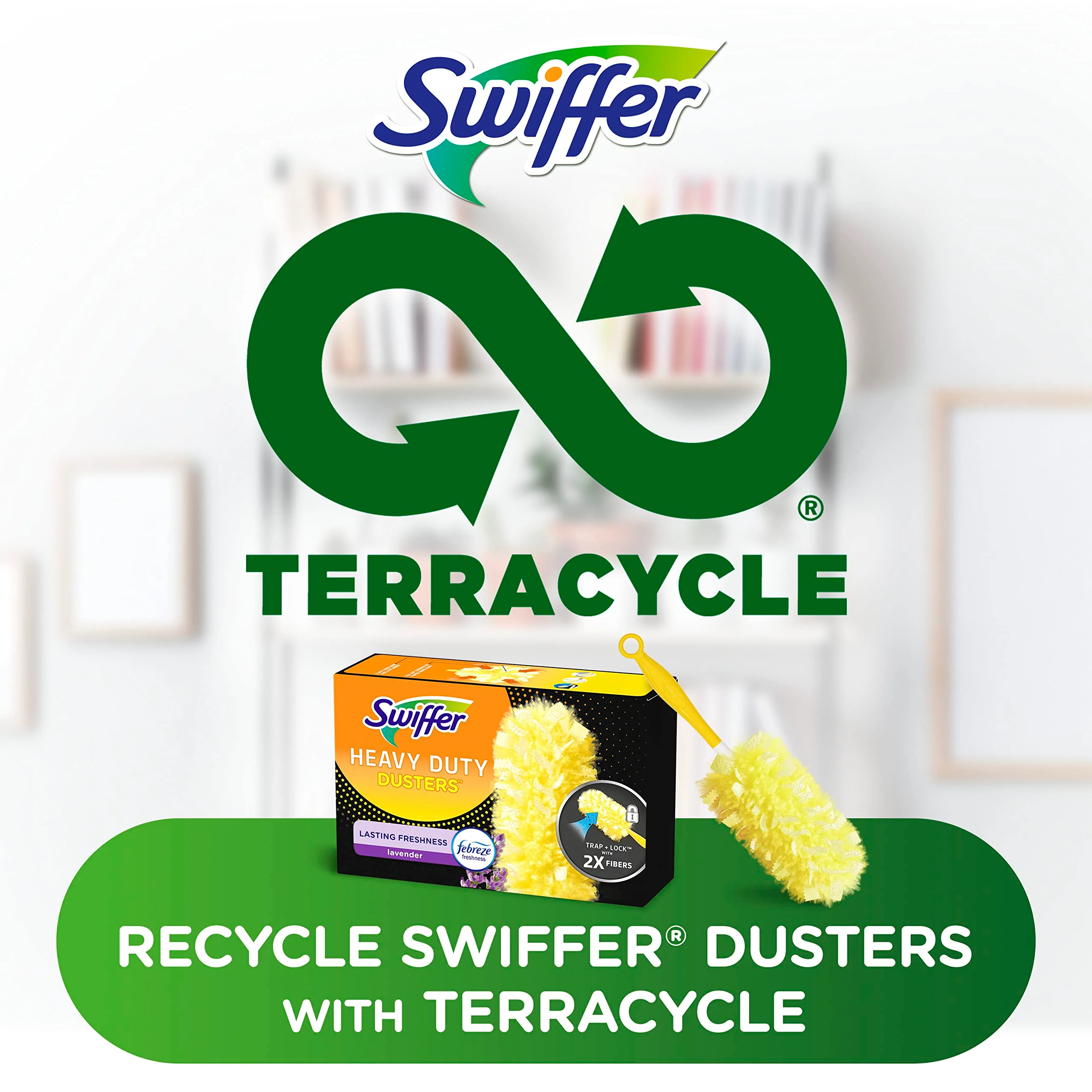 Swiffer Dusters Multi-Surface Heavy Duty Duster Lavender Refills, 11 Count (Pack of 2) - Image 2