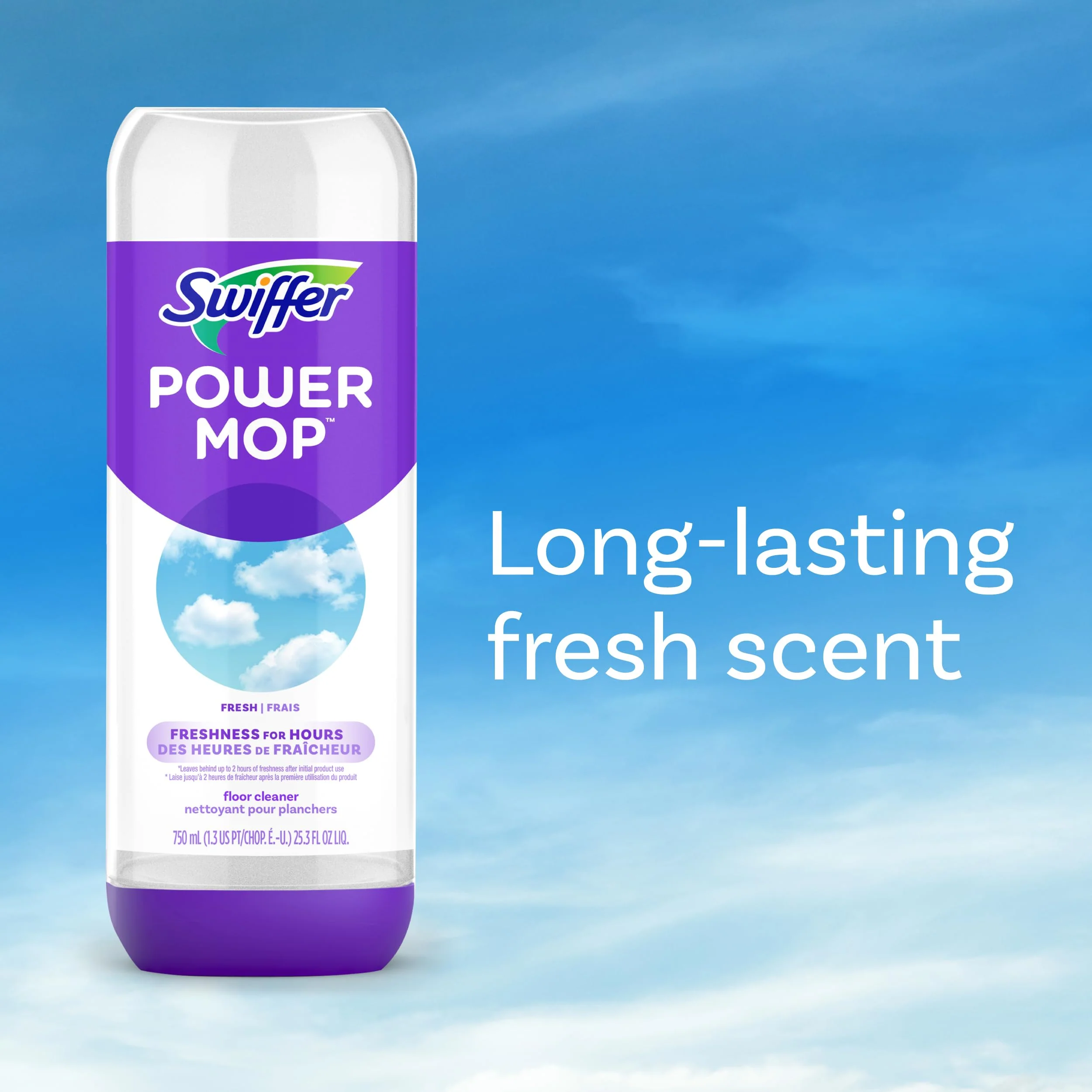Swiffer PowerMop Floor Cleaning Solution with Fresh Scent, PowerMop Refills, Floor Cleaner for Mopping, 25.3 fl oz, 2 Pack - Image 6