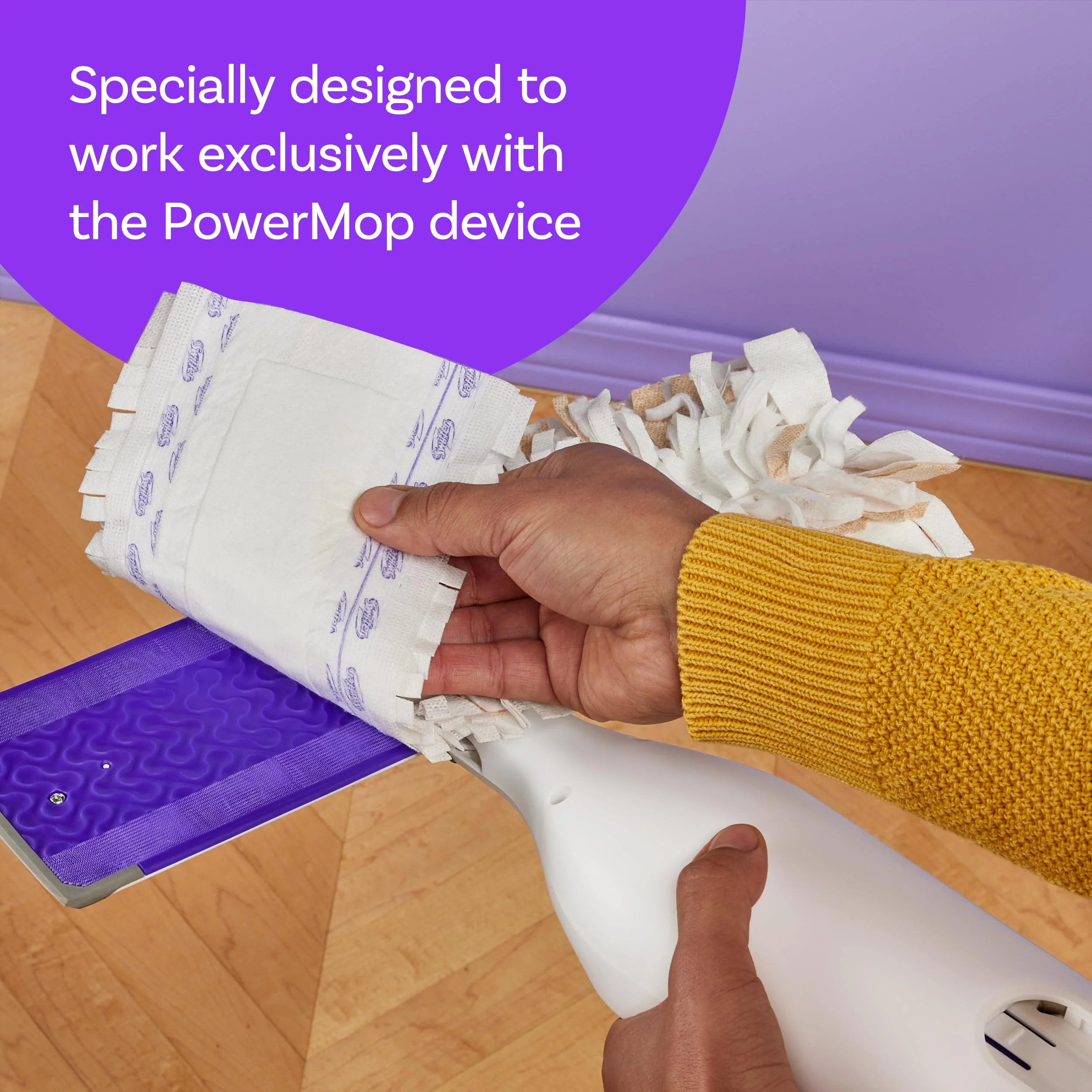 Swiffer PowerMop Wood Mopping Pad Refills for Floor Cleaning, 11 Count - Image 6