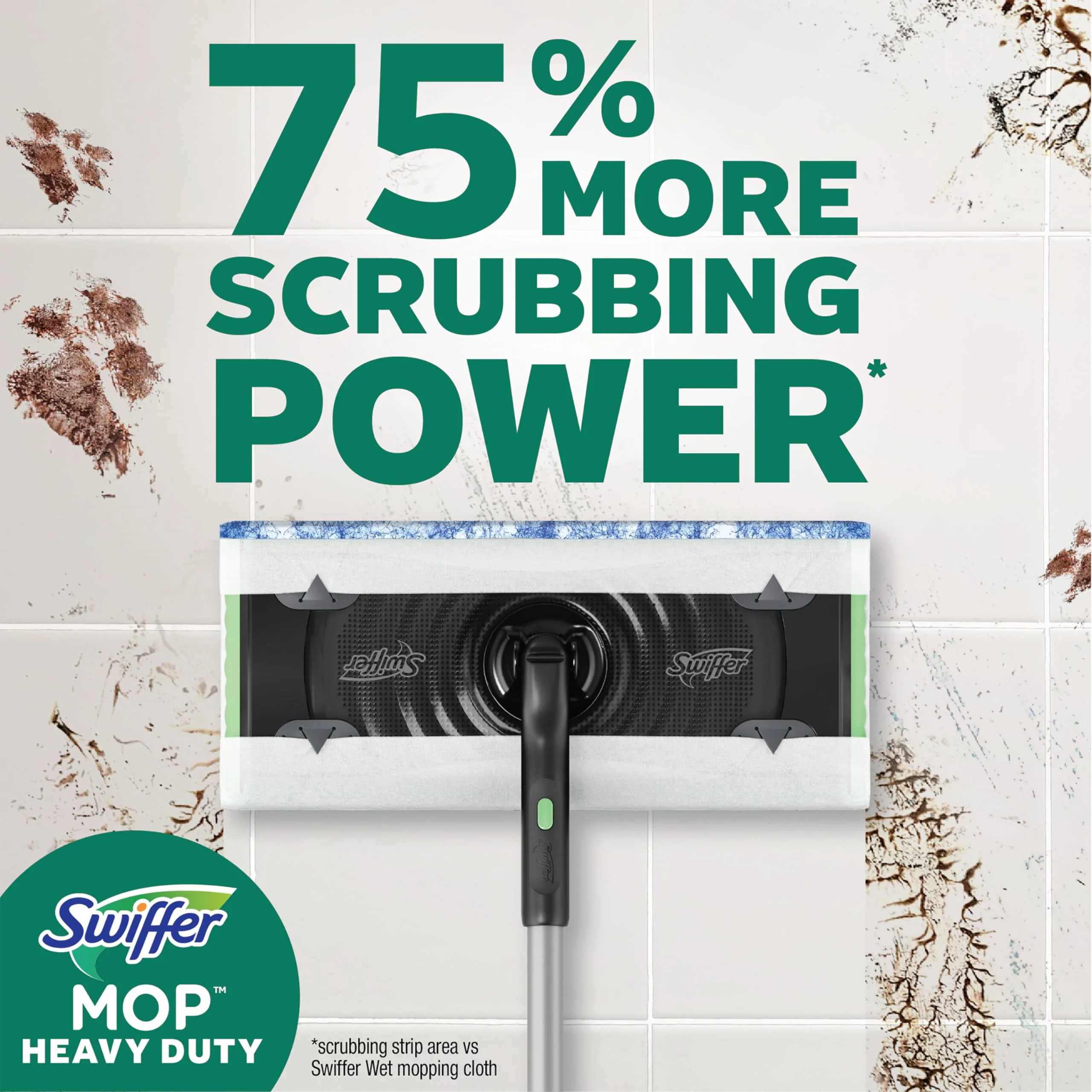 Swiffer Sweep & Mop Deluxe 2-in-1 Multi-Surface Kit for Floor Cleaning, Includes 1 Sweeper Device, 5 Dry Sweeping + 6 Wet Mopping Heavy Duty Cloths, Black - Image 7