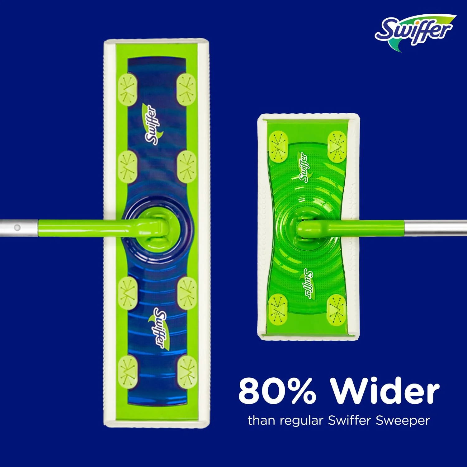 Swiffer Sweep + Mop XL, Broom & Mop Alternative, Floor Cleaner for Dirt, Dust, Hair, All Purpose Cleaning Tool for Home, Bathroom, Kitchen, Set Includes 1 XL Sweeper 8 XL Dry Pads 2 XL Wet Pads Fresh - Image 9