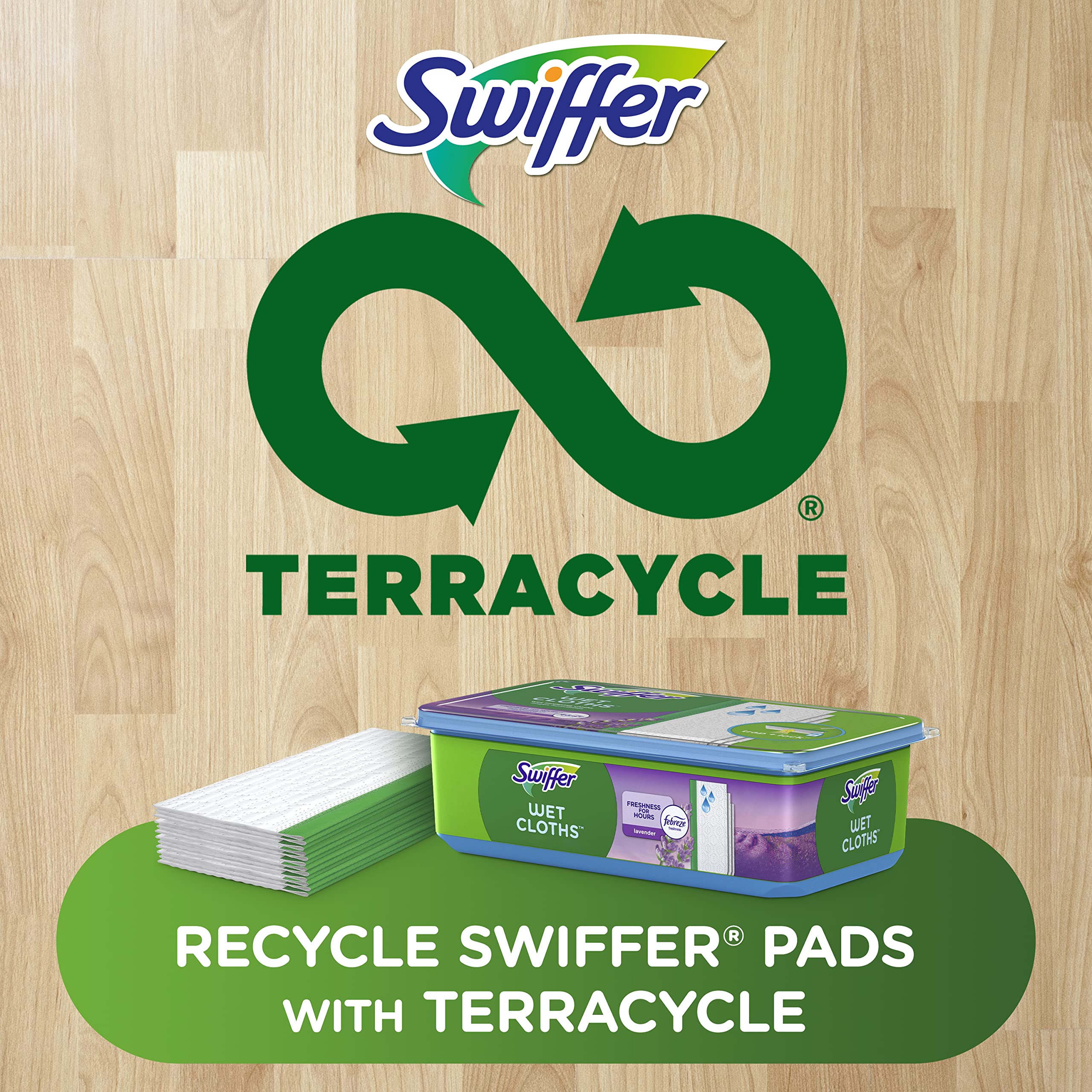 Swiffer Sweeper Wet Mopping Cloths with Febreze Freshness, Lavender Vanilla & Comfort, 24 Count (Pack of 2) - Image 5