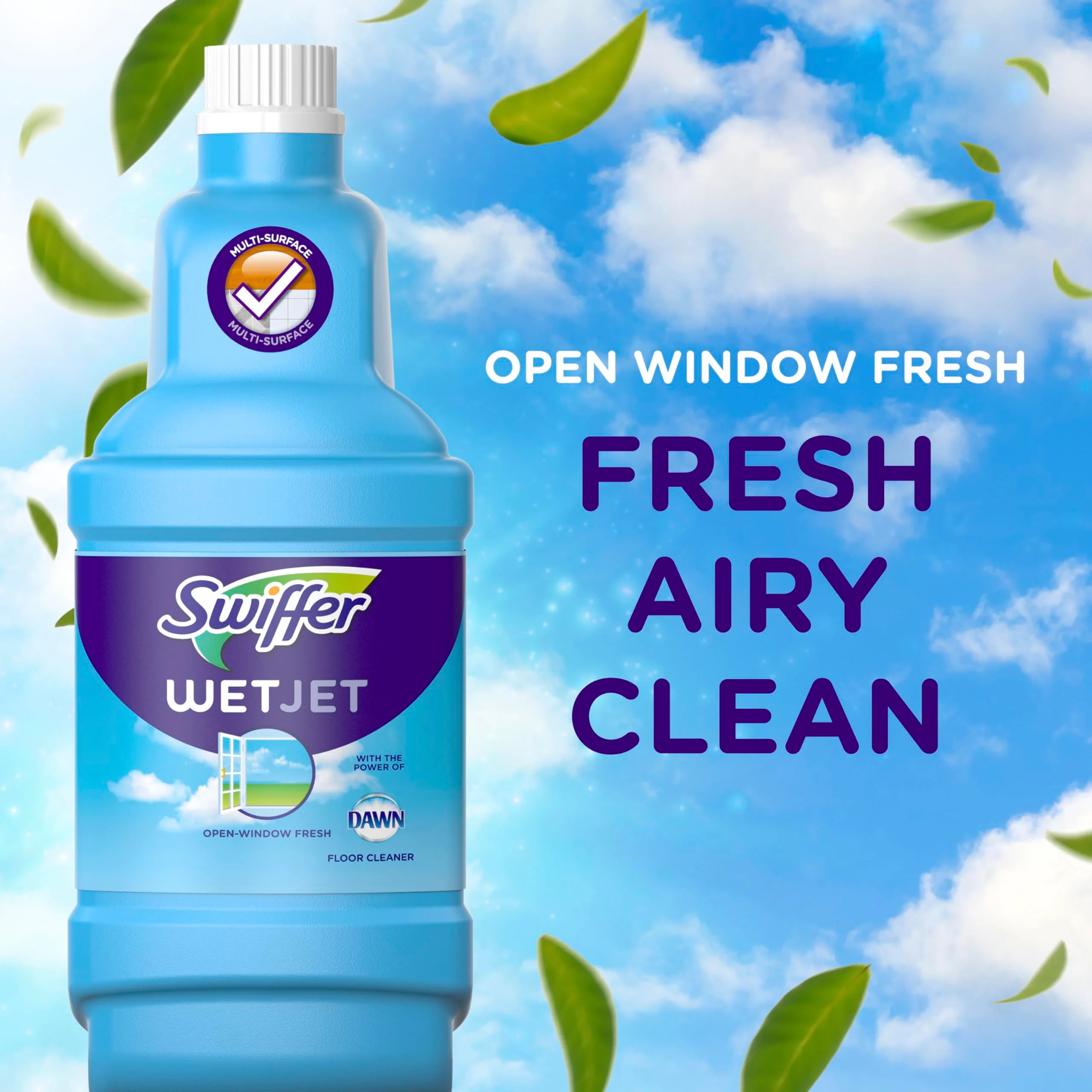 Swiffer WetJet Hardwood and Floor Spray Mop Cleaner Starter Kit, Includes: 1 Power Mop, 10 Pads, Cleaning Solution, Batteries - Image 5