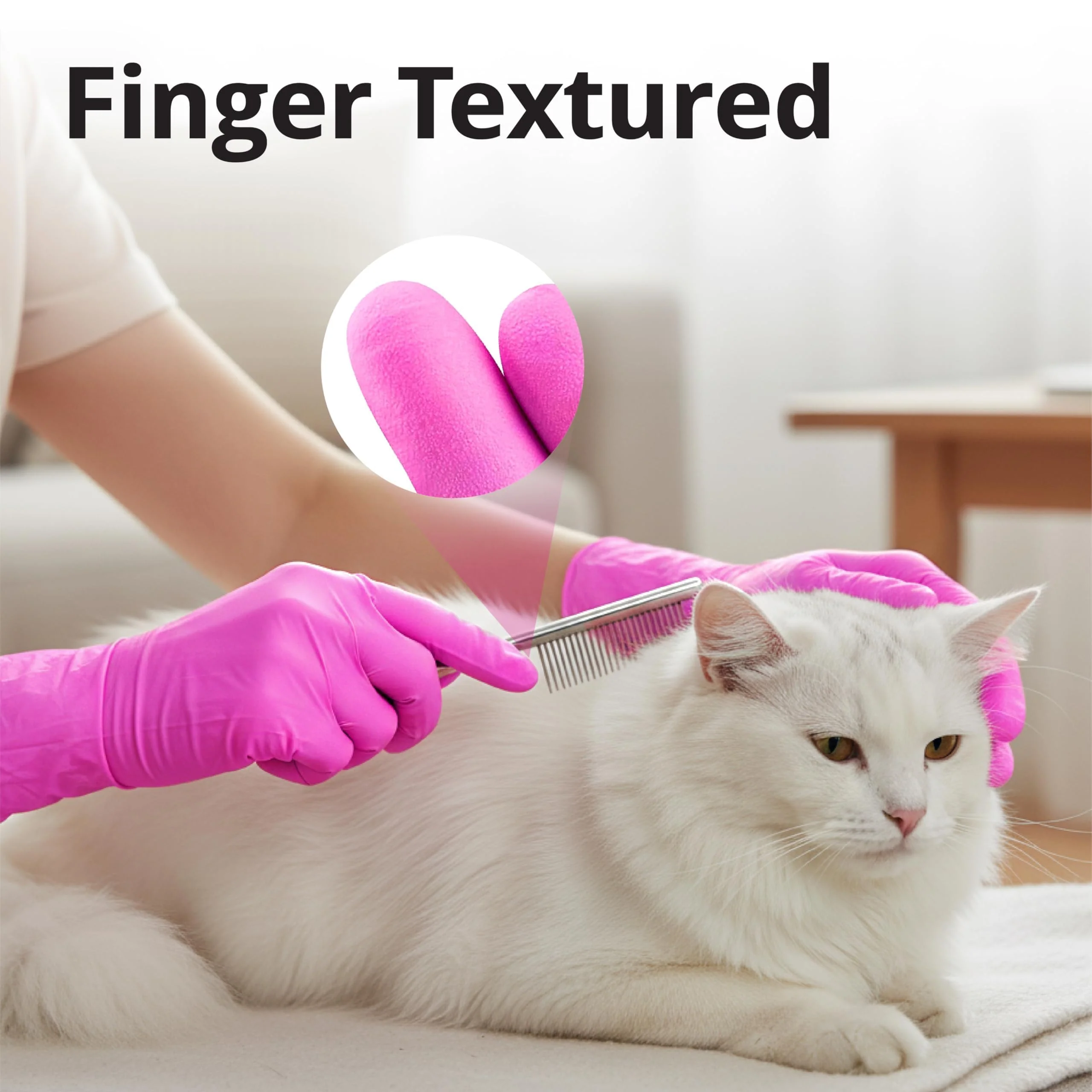 SwiftGrip Pink Gloves Powder-Free Nitrile Gloves, 100ct Box - 3-Mil, Gloves Disposable Latex Free, for Kitchen, Cleaning, Estheticians, Hair Stylist - Pink/Fuchsia(Small) - Image 4
