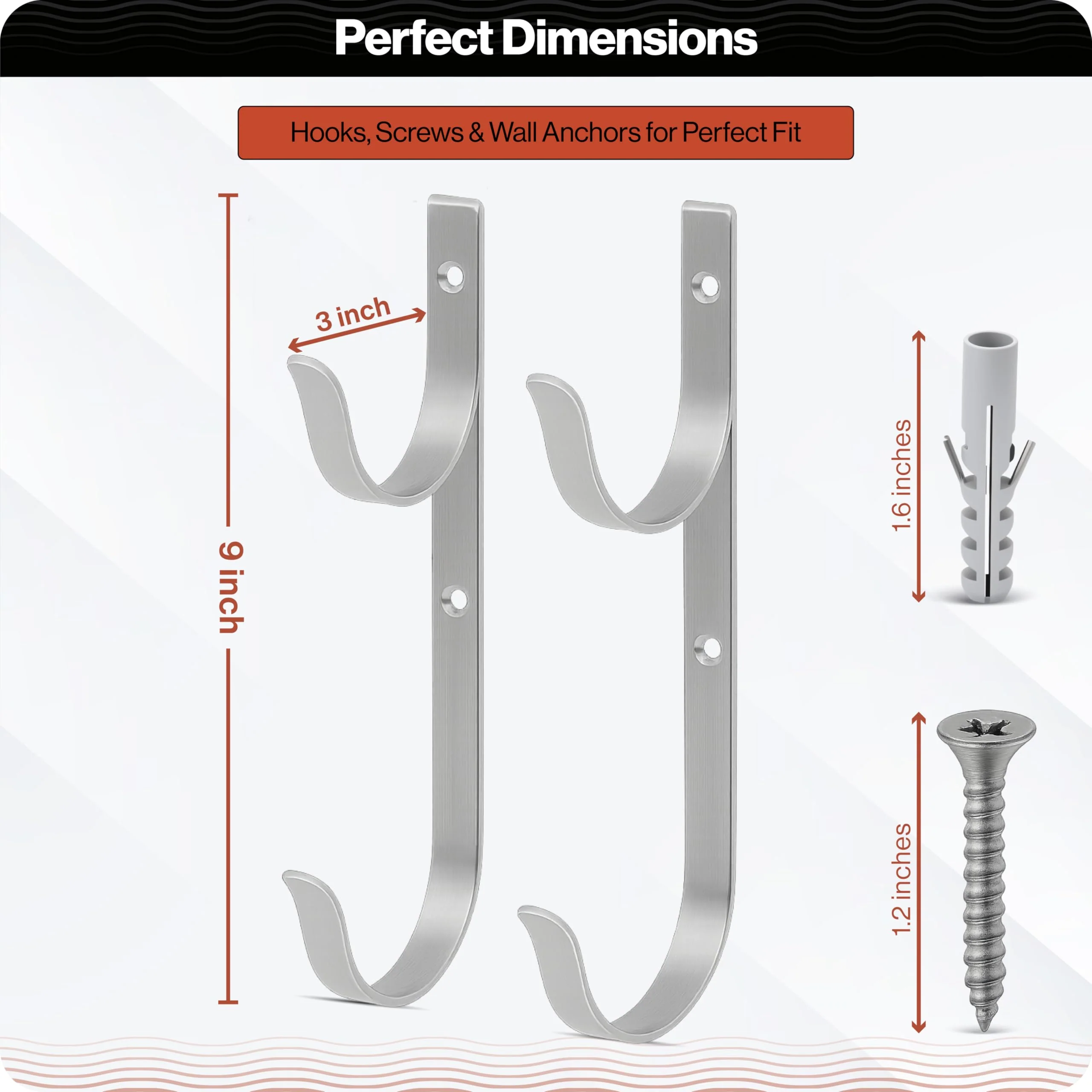 Swimables 316 Stainless Steel Heavy Duty Pool Hooks - Telescopic Pole Hanger - Ideal for Swimming Pool - Designed in USA - Image 7