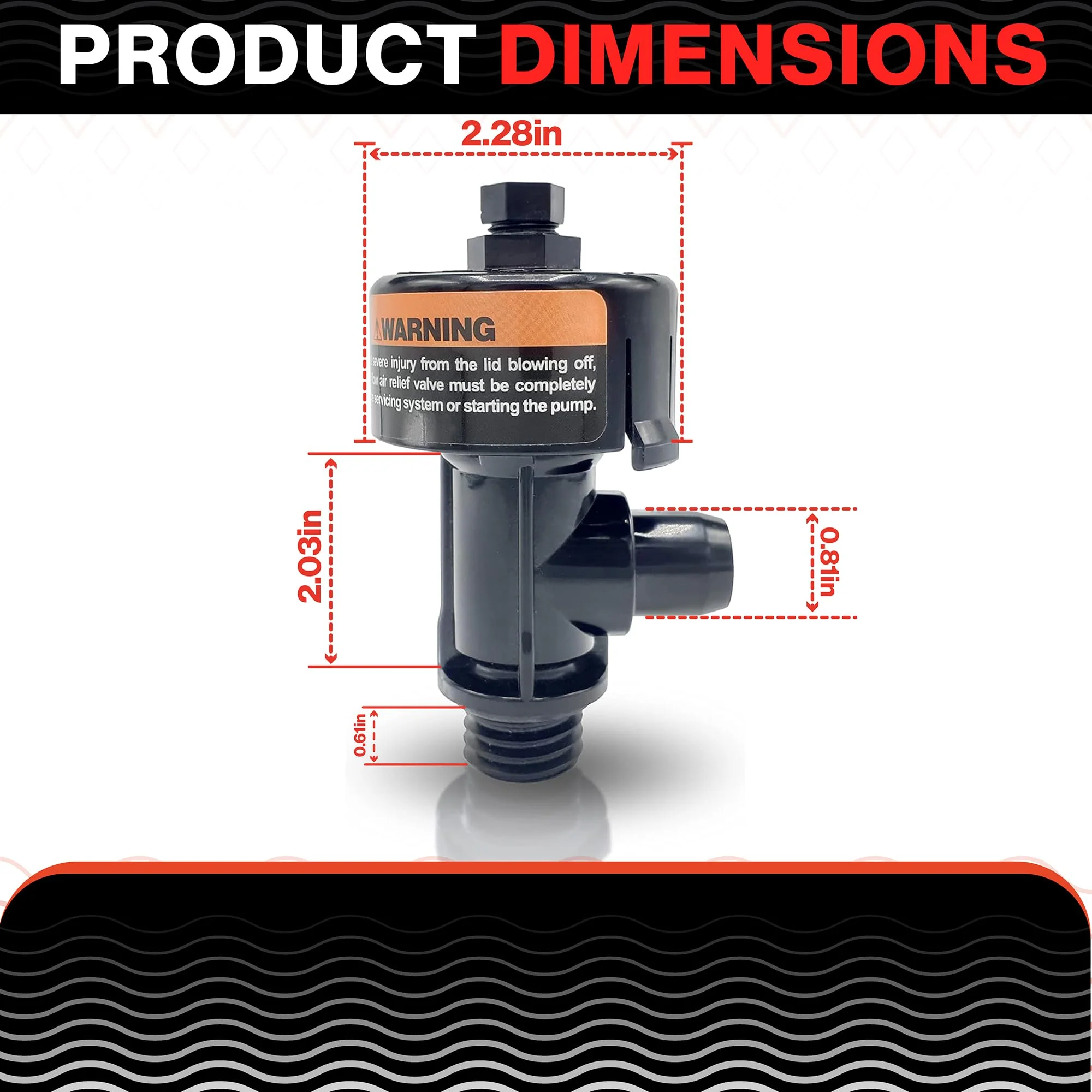Swimables High Flow Air Relief Valve 98209803 Replacement for Most Pentair Filters - 98209800 - Image 6