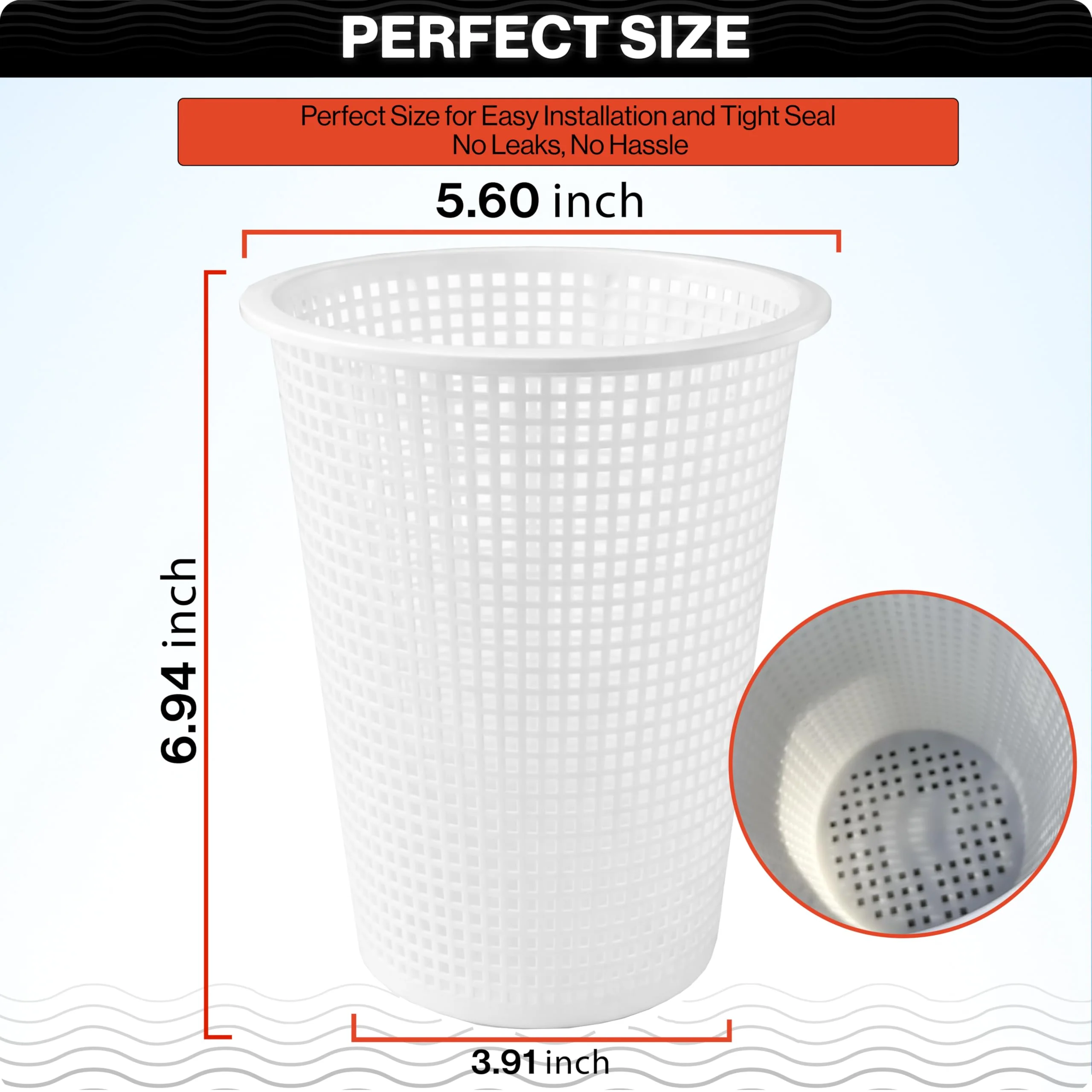 Swimables Leaf Canister Basket Compatible With Hayward W560 Leaf Catcher for Pool Vacuum | Also Compatible With Hayward Pool Vacuum Pool Vacuum Filter AXW431A | Designed for W560 Hayward Leaf Canister - Image 6