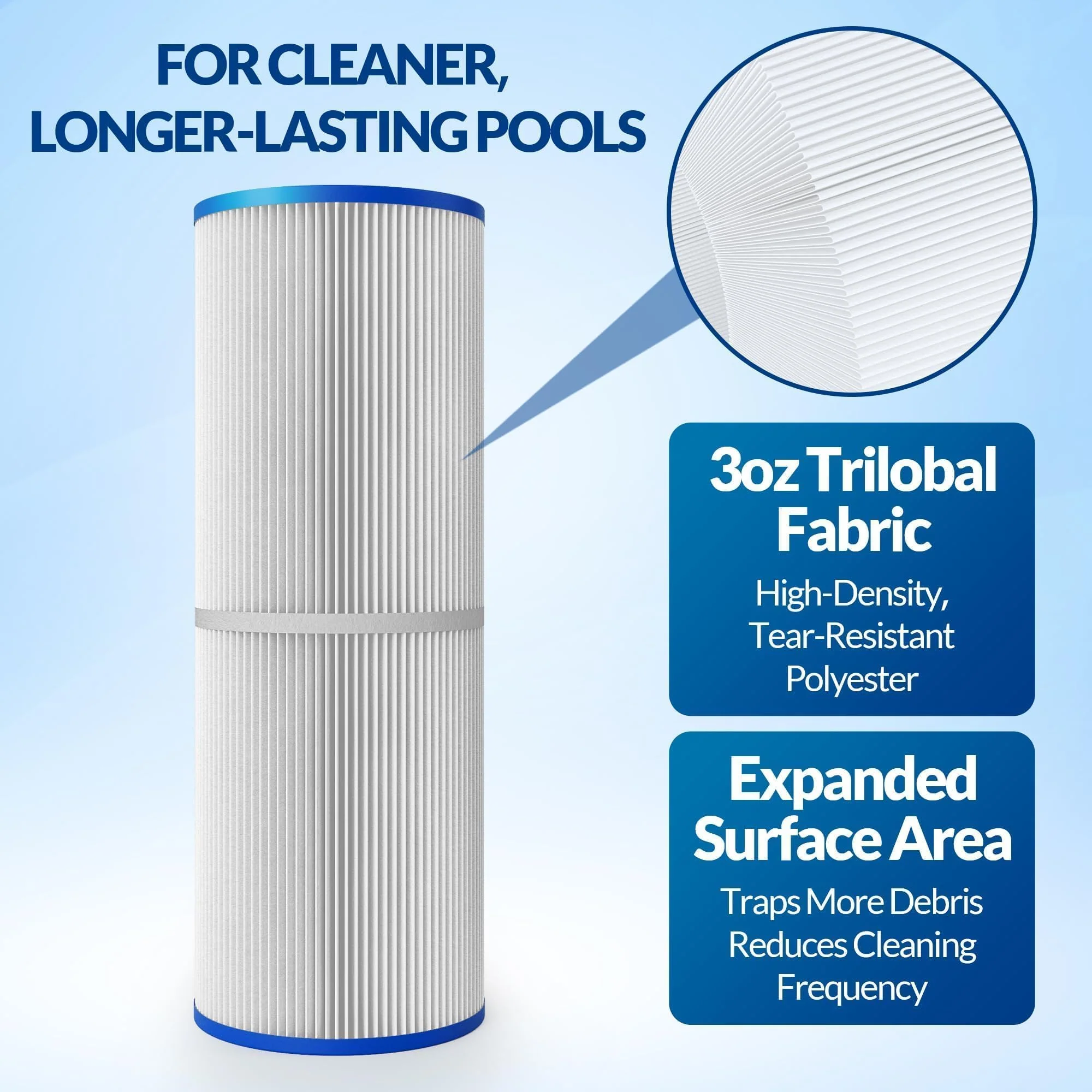 Swimara 2-Pack PRB25-IN, C-4326, FC-2375 Replacement Spa Filter, Compatible with Jacuzzi J-200 & Pentair Hot Tub Filter, 25 Sq.Ft., Pro Series - Image 4