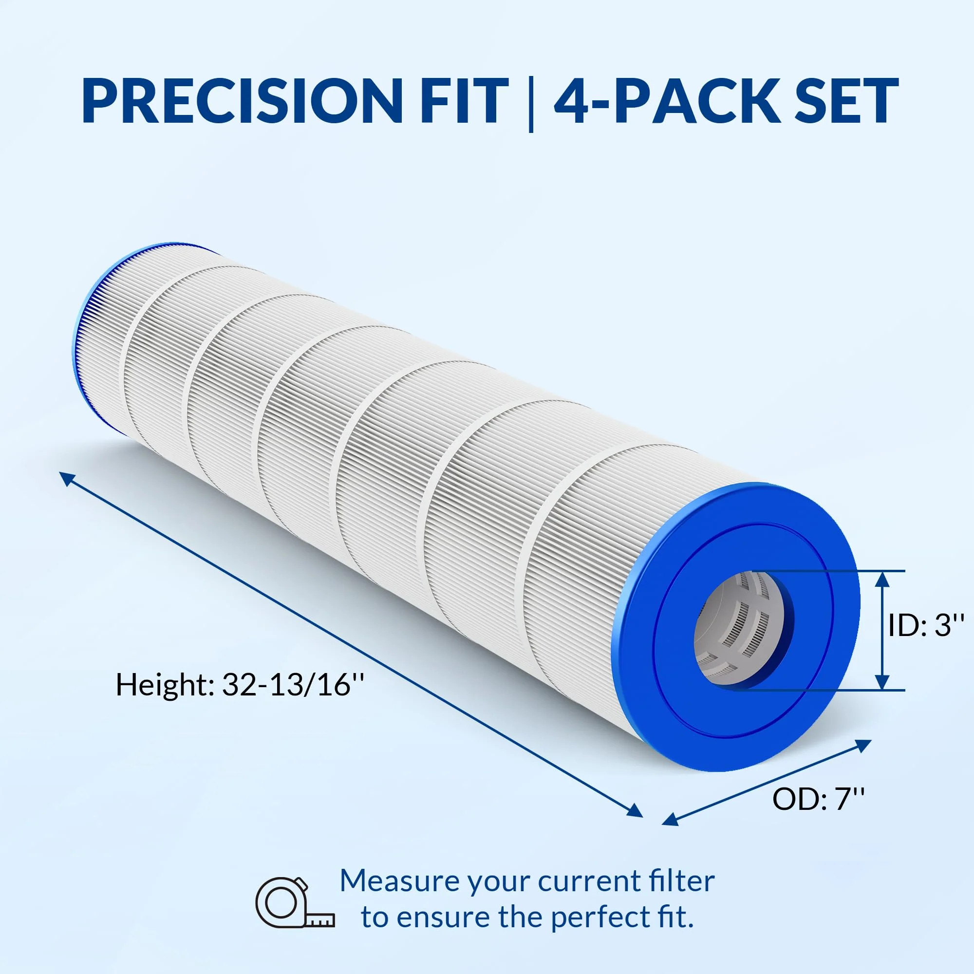 Swimara C5030 C5025 C5020 C5000 Pool Filter Cartridges, 5 oz+ Trilobal Fabric, Replacement for Hayward CX1280XRE, PA131, 524 Sq. Ft., 4-Pack, Ultra Series - Image 8