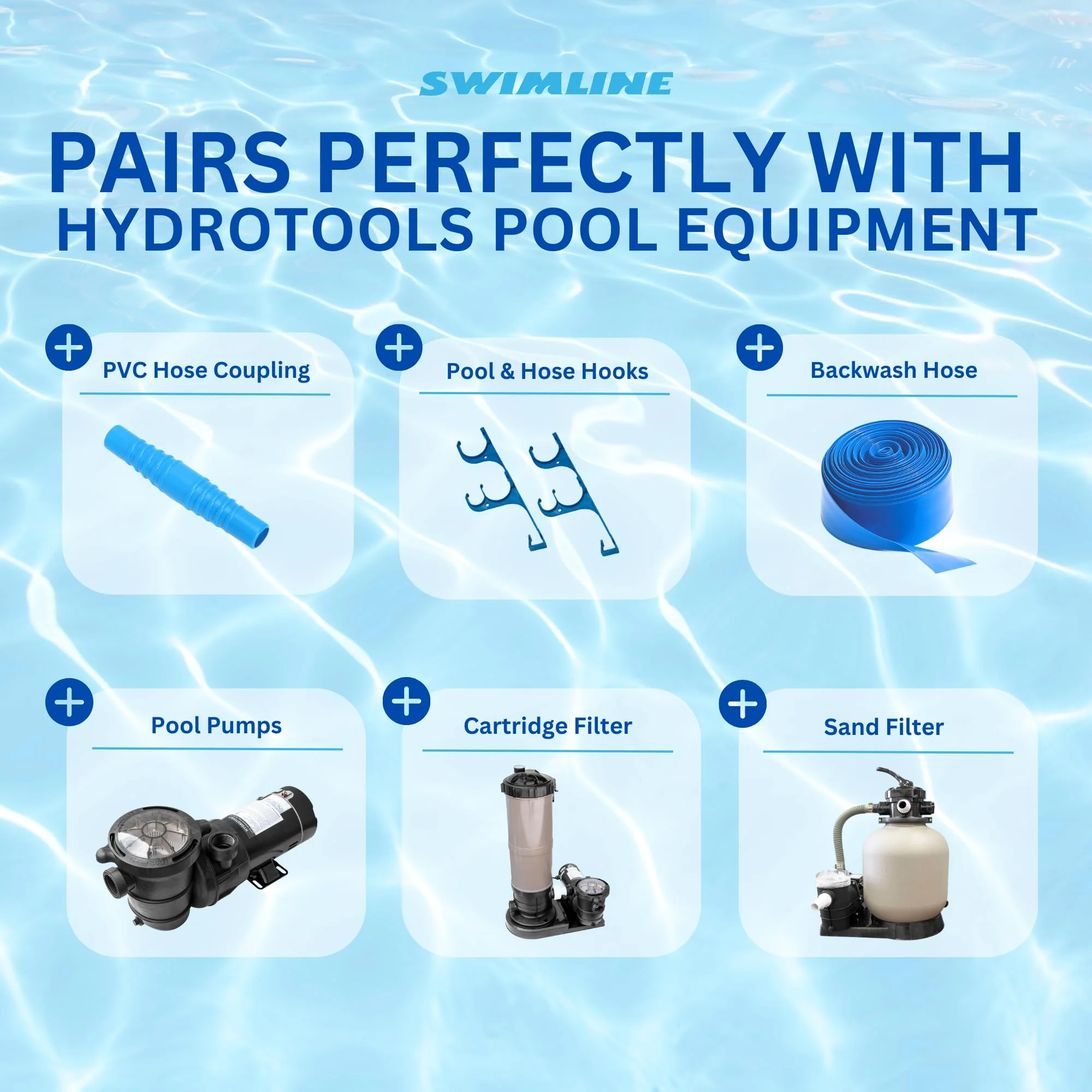 SWIMLINE HYDROTOOLS Pool Pump Filter Connection Hose W/ Cuff | 1.5 Inch X 3 Foot | Heavy-Duty Flexible, Durable & Leakproof | Chemical & UV Resistant | For Above Ground Pools Skimmer Filters & Pumps - Image 3