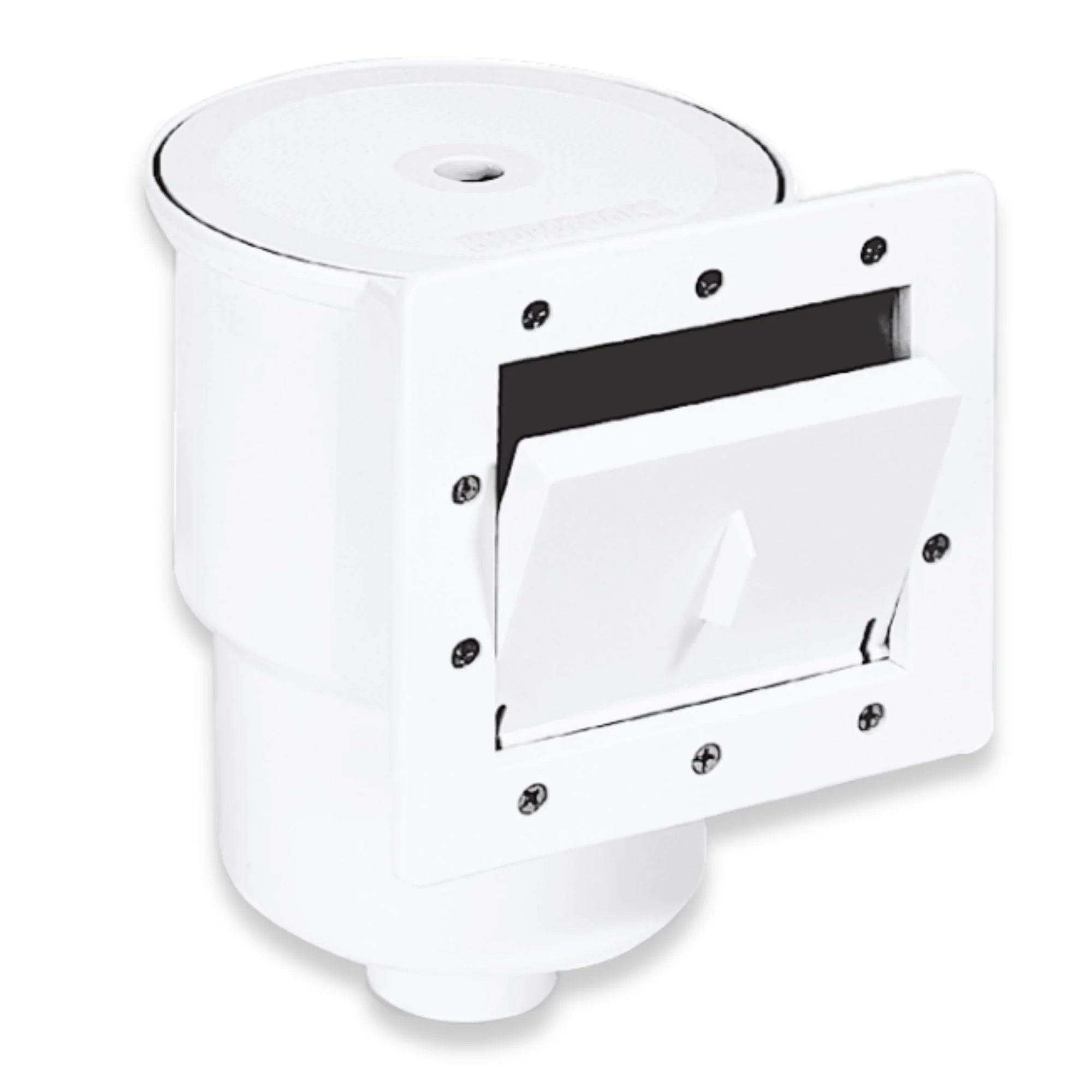 Swimline HYDROTOOLS Standard ABS Thru-Wall Skimmer Kit, White - Includes Return Fitting and Vacuum Plate, Maintenance Accessories for Above Ground and Backyard Deck Swimming Pools