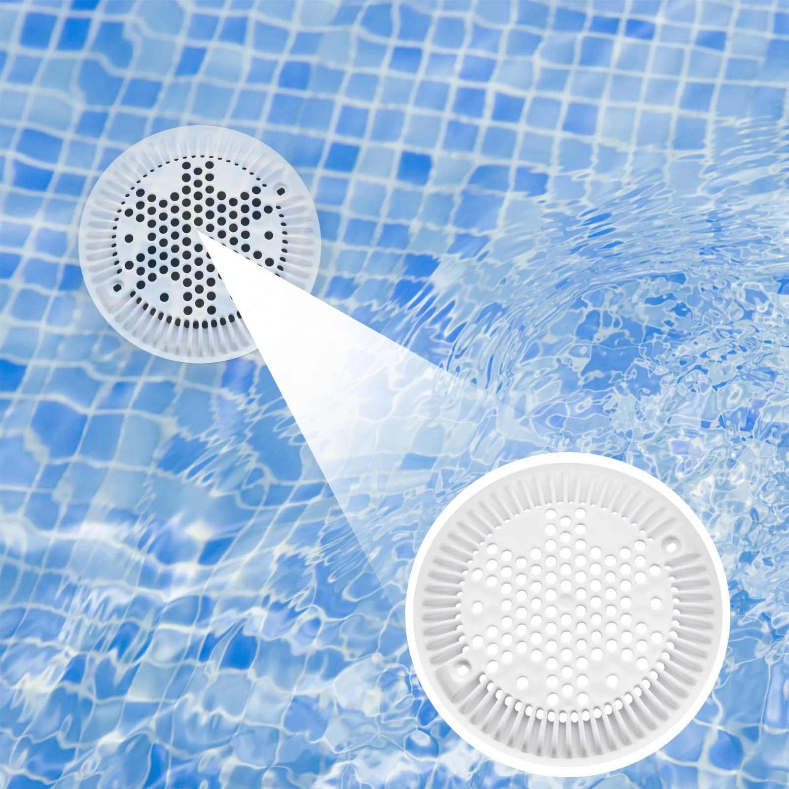 SZHY-LINK WGX1048E Pool Main Drain Cover Compatible with Hayward Suction and Dual Suction Outlet, Pool Drain Cover (1 Pack) - Image 3