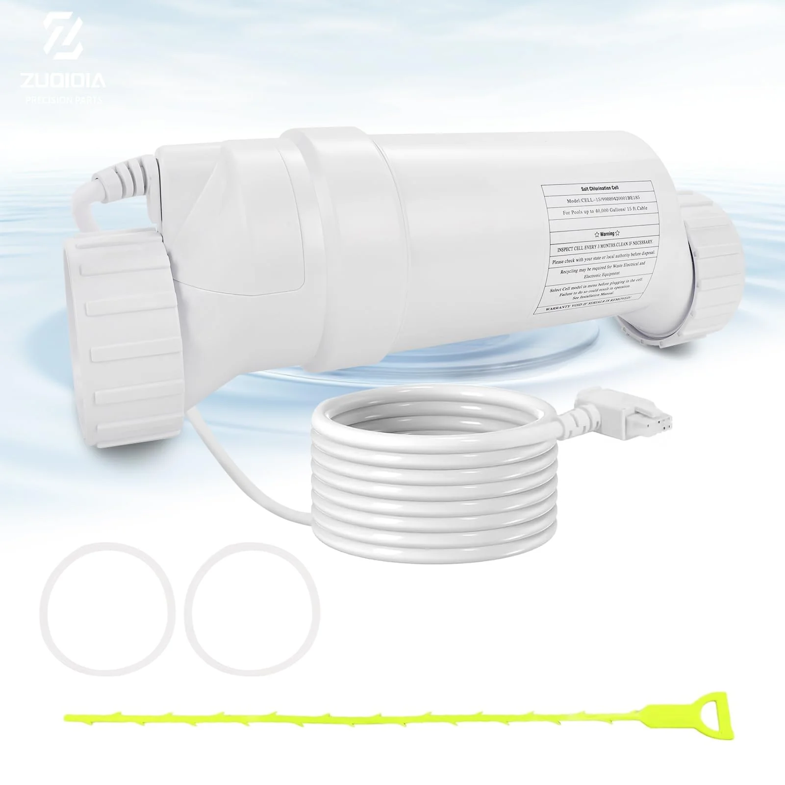 T-15 Salt Cell Replacement Compatible with Hayward Pool Turbo Chlorinator System Fit for AquaRite, AquaTrol & More, Up to 40K Gallons - Image 2