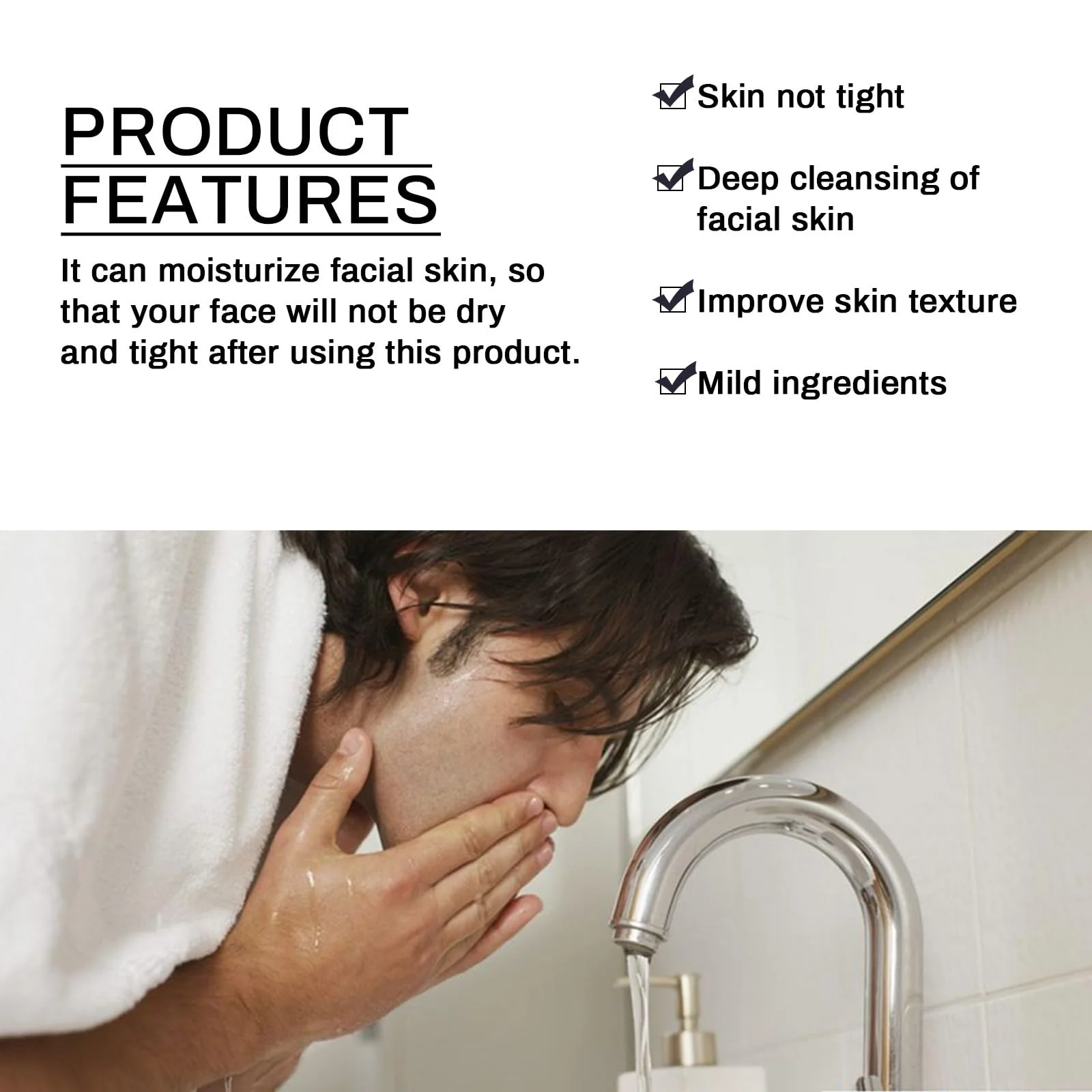 Tallow Skin Care for Men - Wrinkle Defense Tallow Balm, Tallow Face Moisturizer, Natural Tallow Men's Face Wash, Beef Tallow for Skin Face Moisturizer, Anti-Wrinkle Night Serum (1 Set) - Image 5