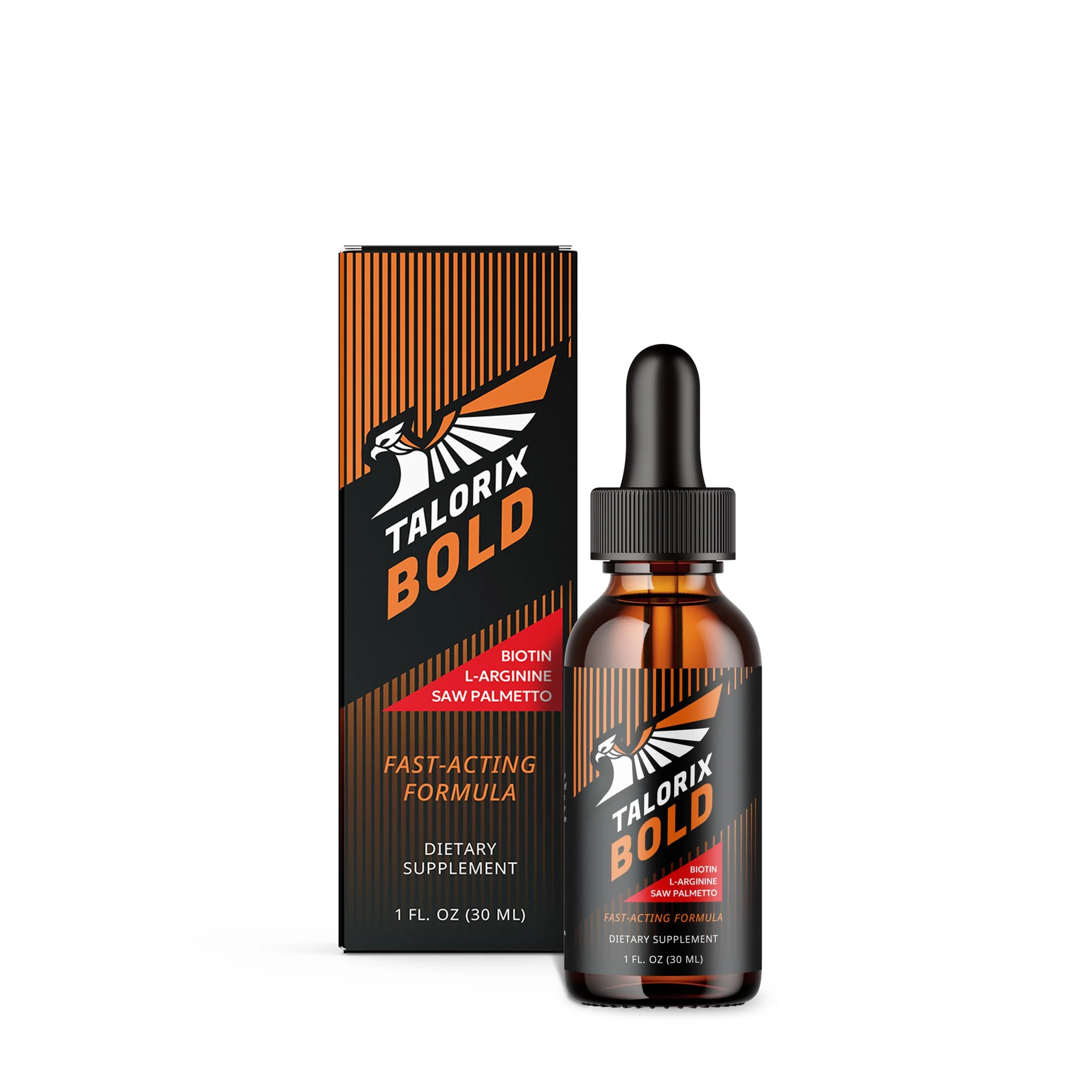 Talorix Bold | Vitamins Drops for Men | Biotin, Saw Pametto & L-Arginine Formula | 1 Fl Oz | 1 Pack