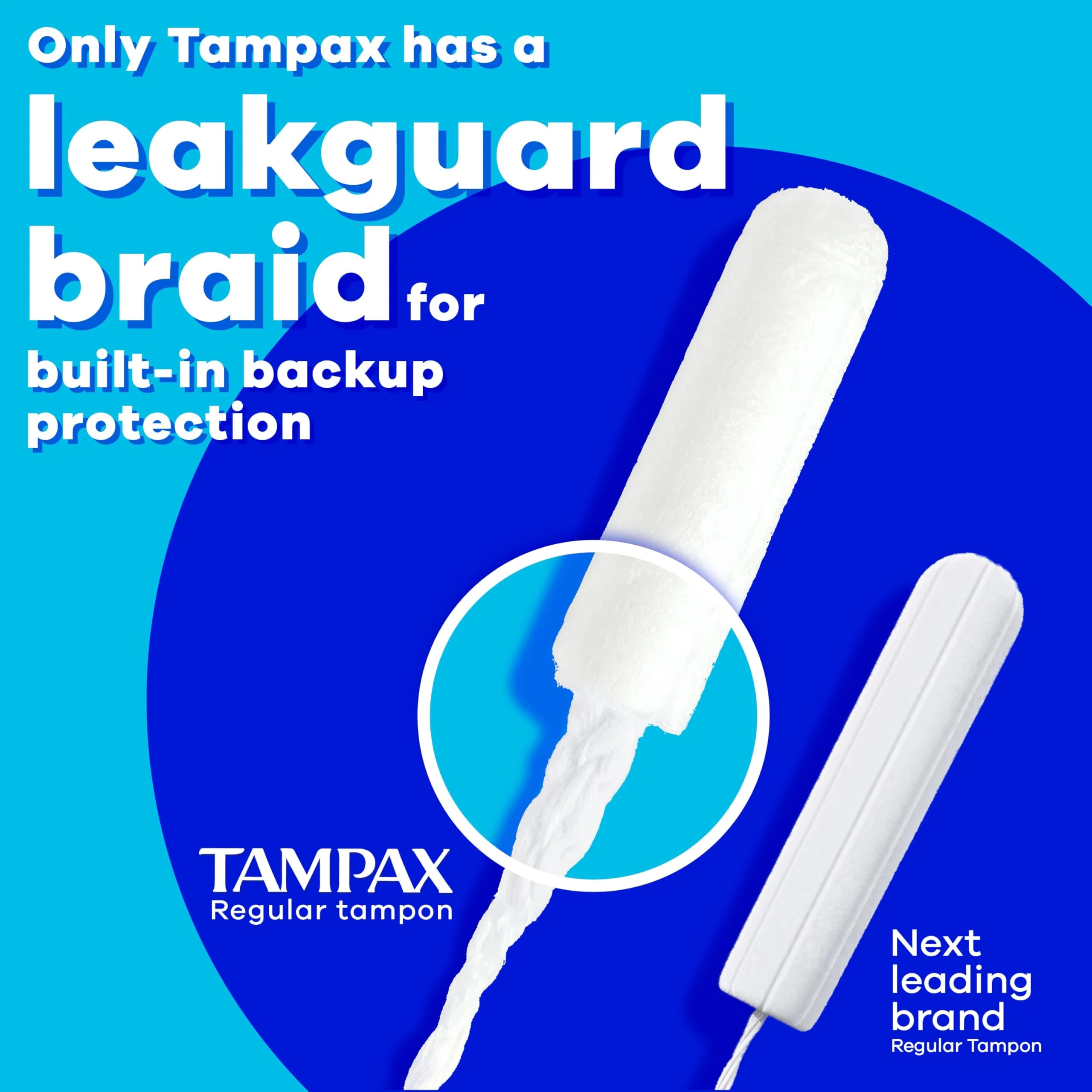 Tampax Pearl Tampons for Women Multipack, with LeakGuard Braid, Light/Regular/Super Absorbency, Unscented, 94 Count (2 Packs of 47) (Packaging May Vary) - Image 4