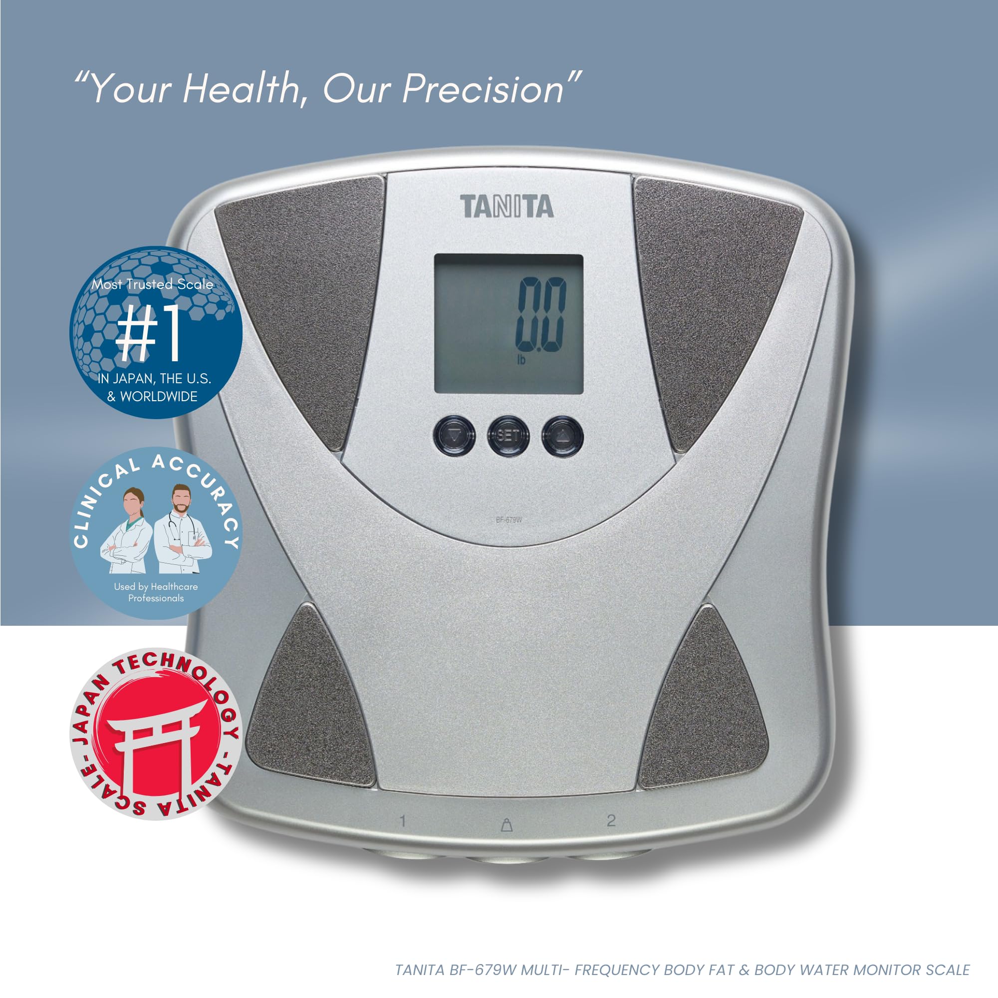 Tanita BF679W Duo Scale Plus Body Fat Monitor with Body Water - Image 3