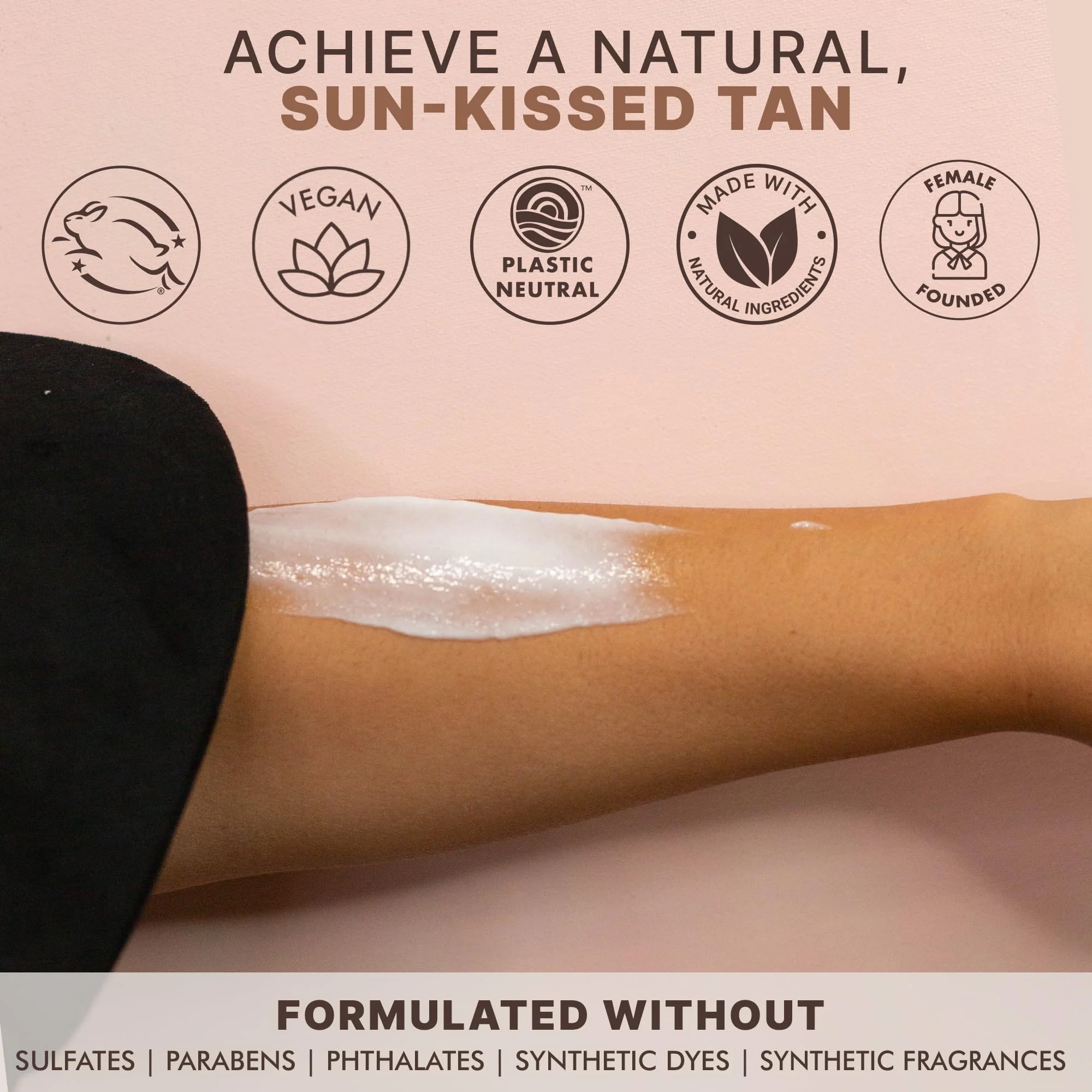 Tanning Lotion Self Tanner - USA Made with Natural and Organic Ingredients Non Toxic Sunless Browning Lotion, Best Gradual Tanner for Men and Women, Streak-Free Fake Tan, Fair to Medium - Image 7