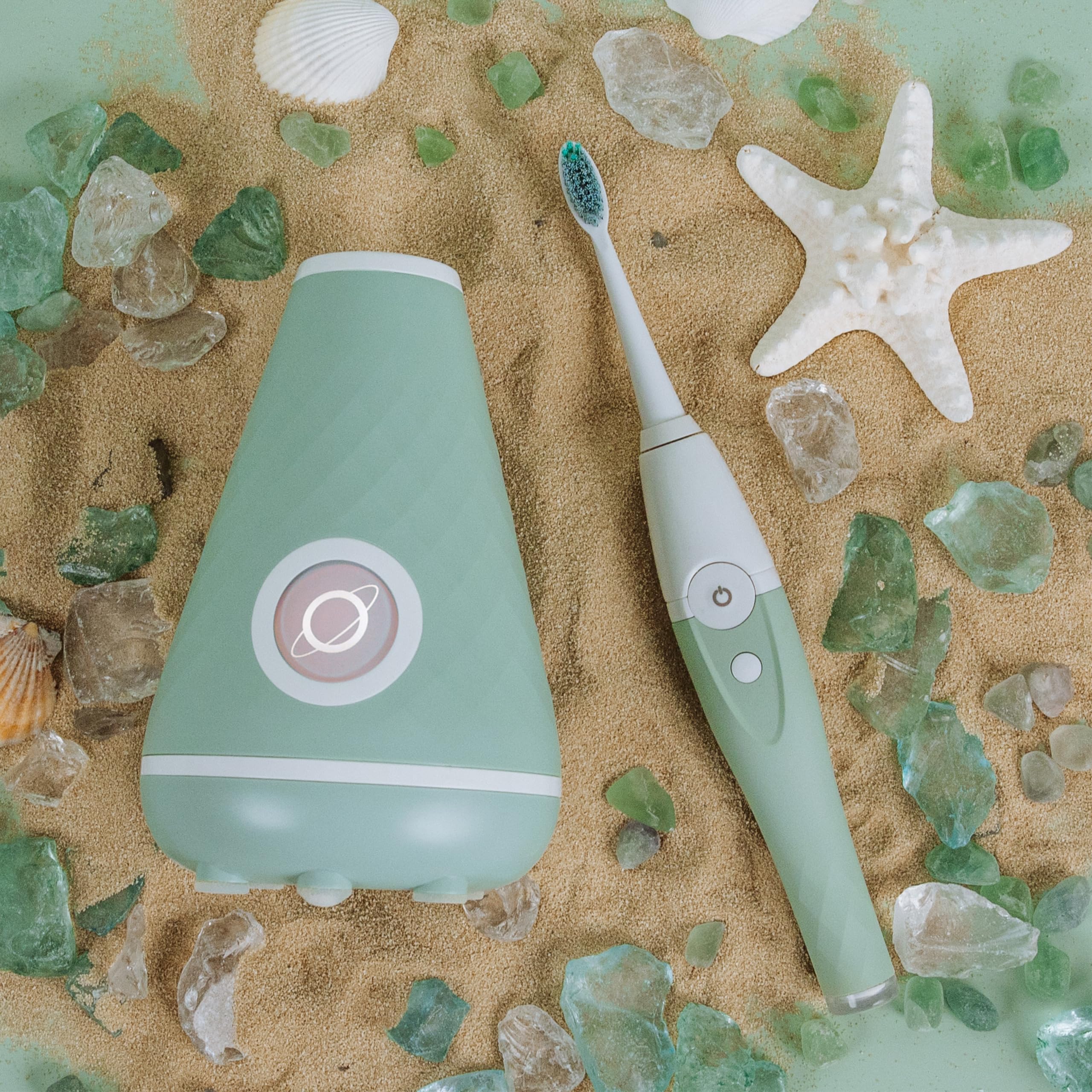 Tao Clean UV Sanitizing Sonic Toothbrush and Cleaning Station, Electric Toothbrush, Dual Speed Setting, Seaglass Green - Image 7