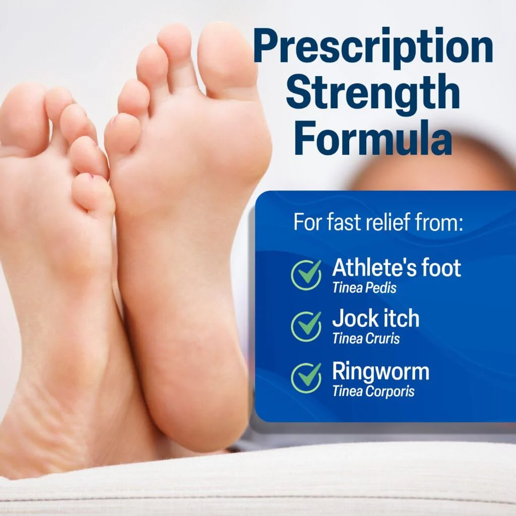 TARO Terbinafine Hydrochloride antifungal Cream 1% - Athletes Foot Cream Extra Strength, relieves itching & Burning, Cures Most Athlete's Foot, Jock Itch & Ringworm - Image 5
