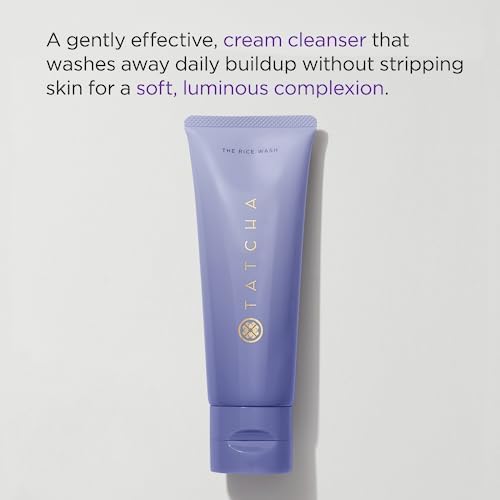 TATCHA The Rice Wash, Jumbo | Soft Cream Facial Cleanser - Wash Away Buildup Without Stripping Skin For A Soft, Luminous Complexion | 240 ml / 8.1 fl. oz. - Image 9