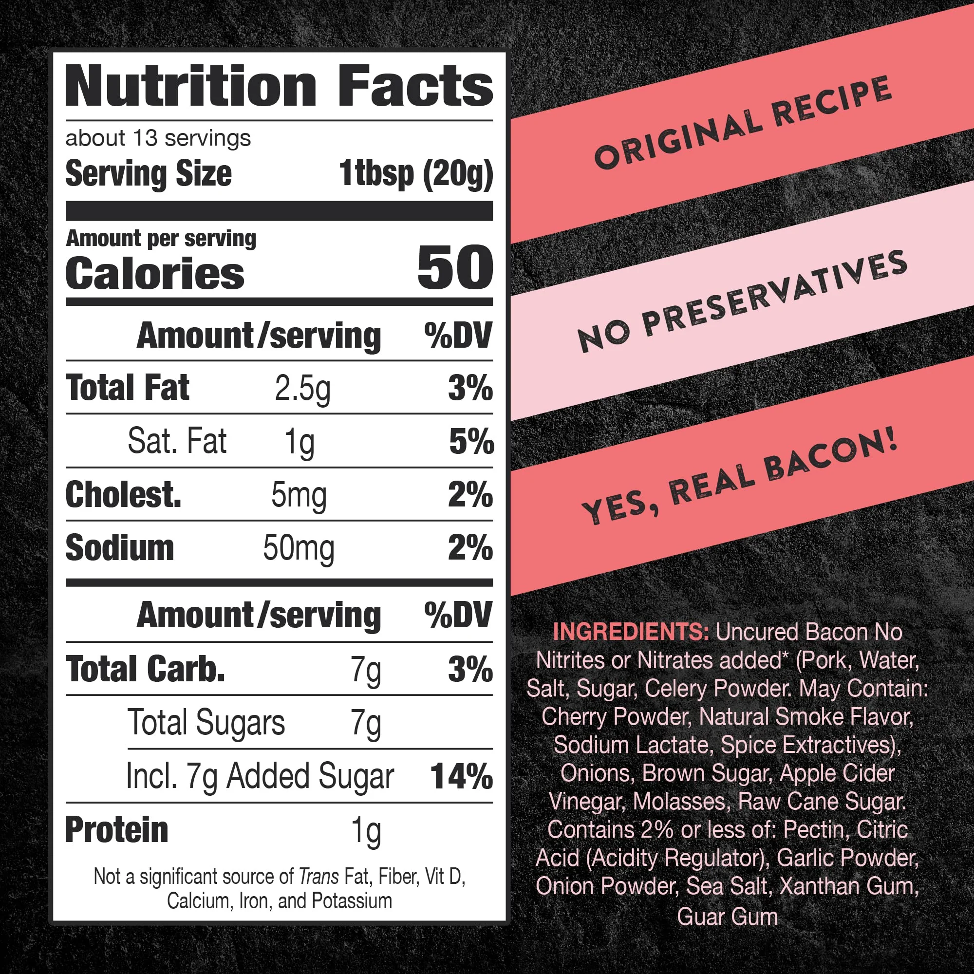 TBJ Gourmet Classic Bacon Jam - Bacon Top Ingredient - Premium Spread No Preservatives - Image 3