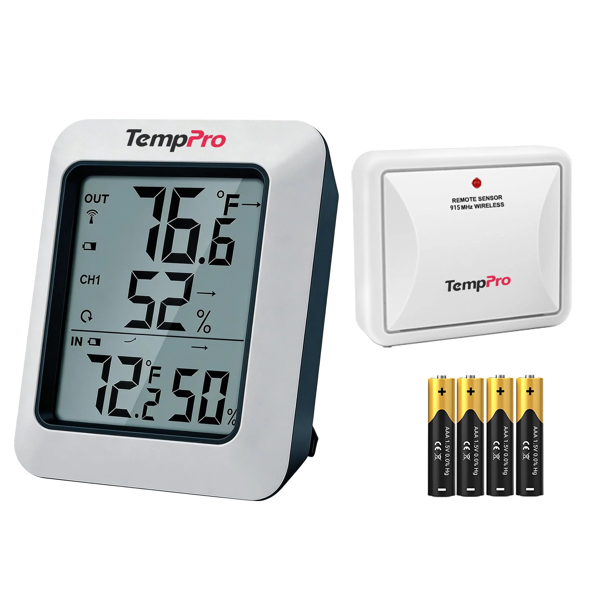 TempPro TP60 Digital Hygrometer Outdoor Thermometer Wireless Temperature and Humidity Gauge Monitor Room Thermometer with 500ft/150m Range Humidity Meter Temperature Indicators (Previously ThermoPro) - Image 2