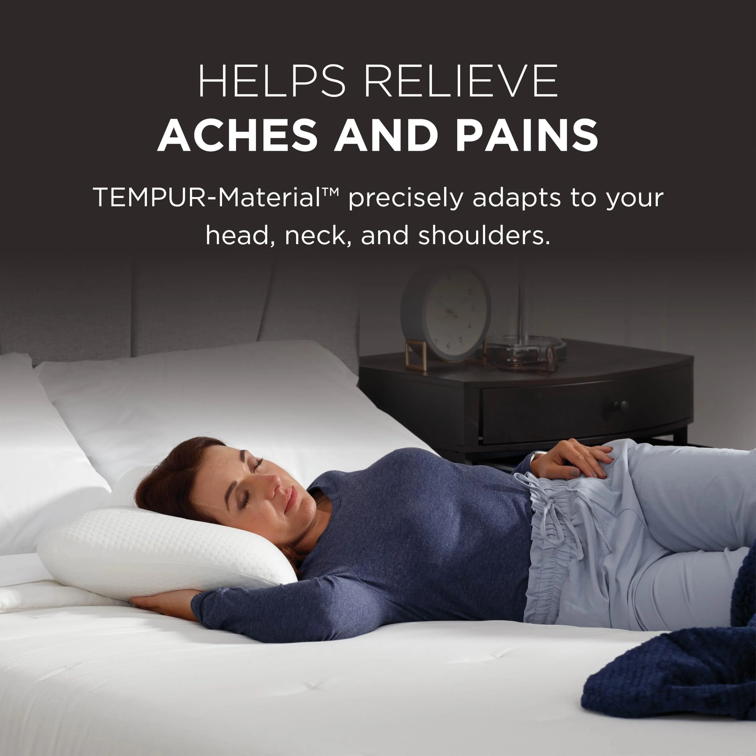 Tempur-Pedic Memory Foam Symphony Pillow Luxury Soft Feel, Standard, White - Image 16
